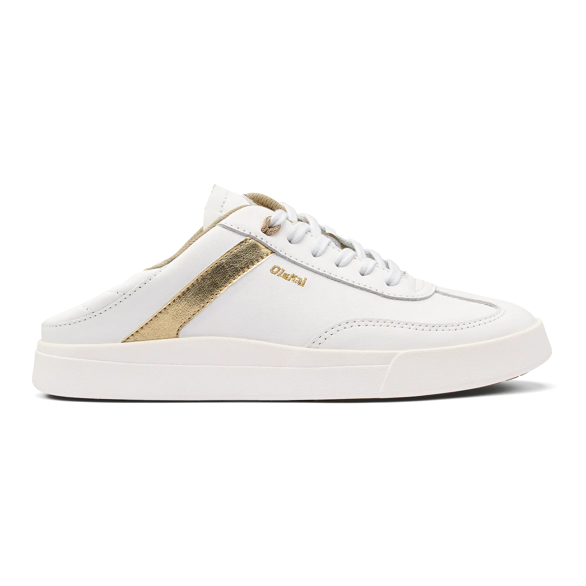 Ha 'upu Women's Leather Sneakers - White - Image 4