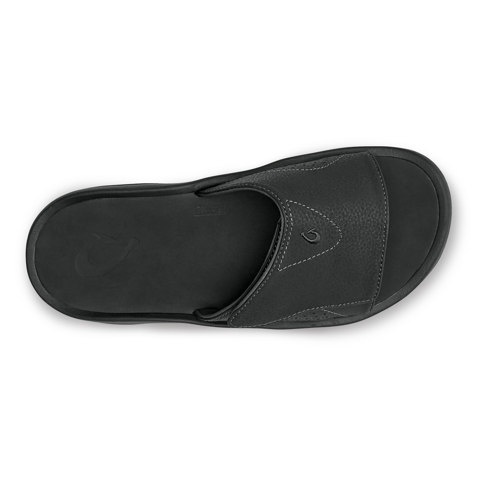 Nalu Slide Men's Beach Slide Sandals - Black - Image 7