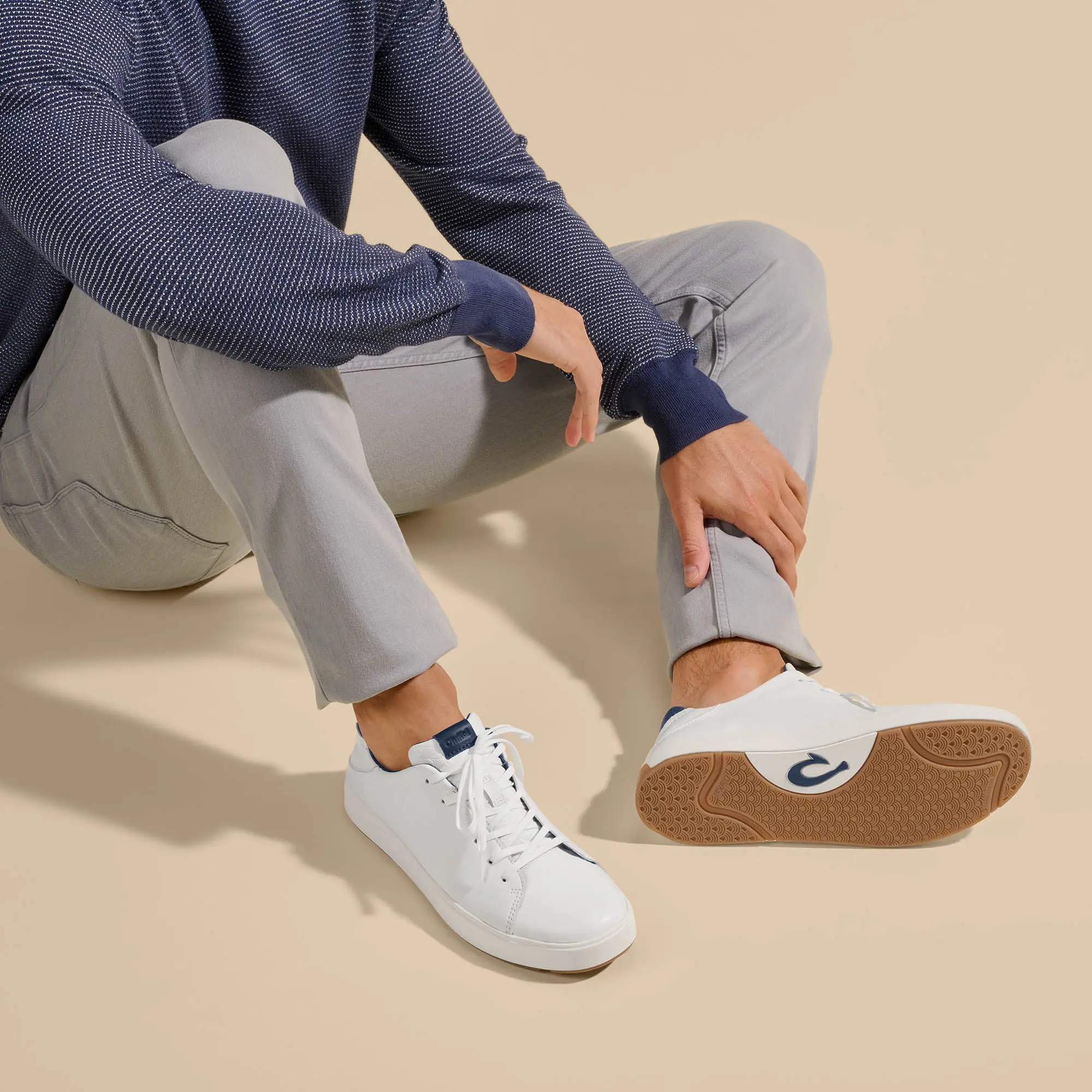Lae'ahi L 'Ili Men's Sneakers - Bright White / Trench Blue - Image 2