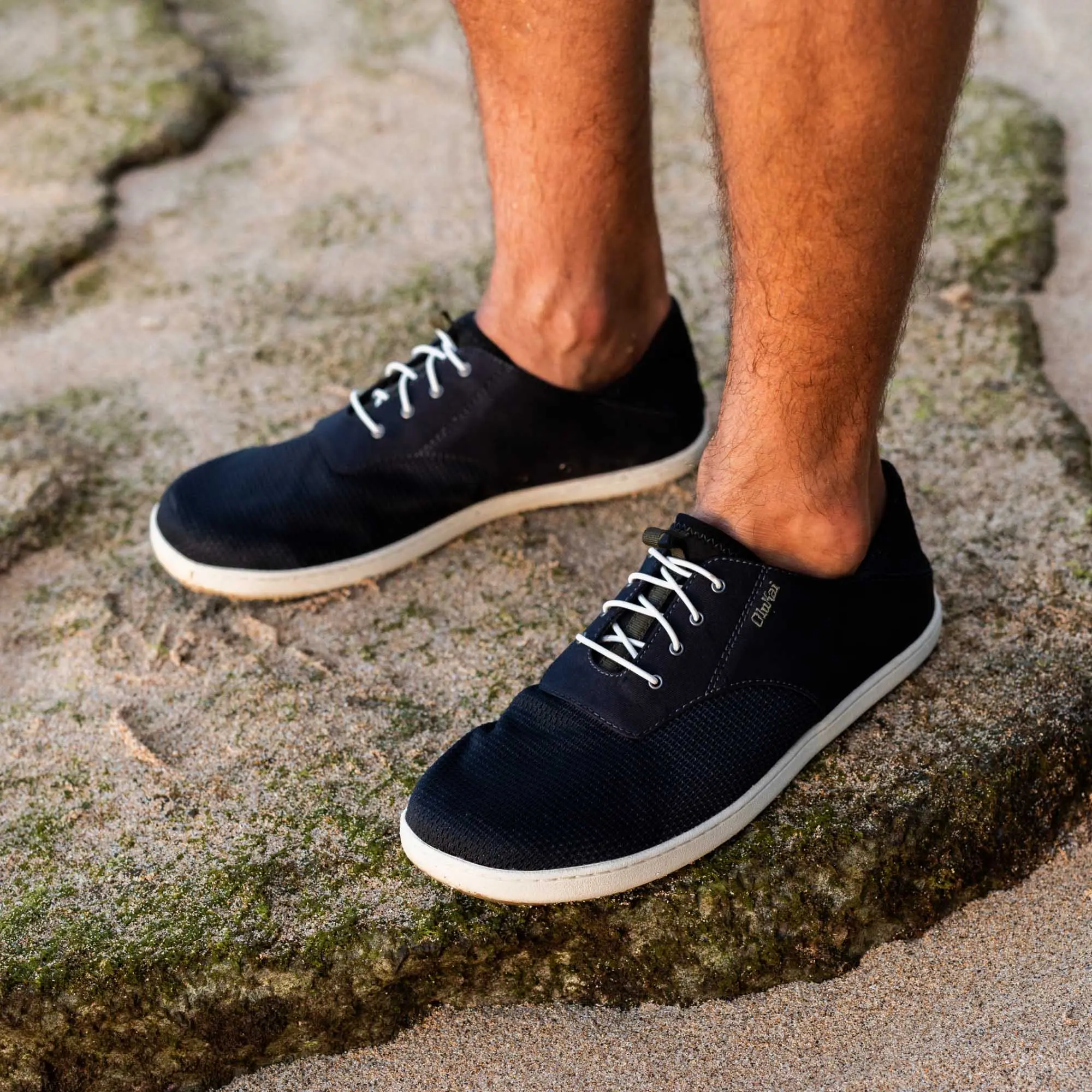 Nohea Moku Men's Boat Shoes - Black - Image 2