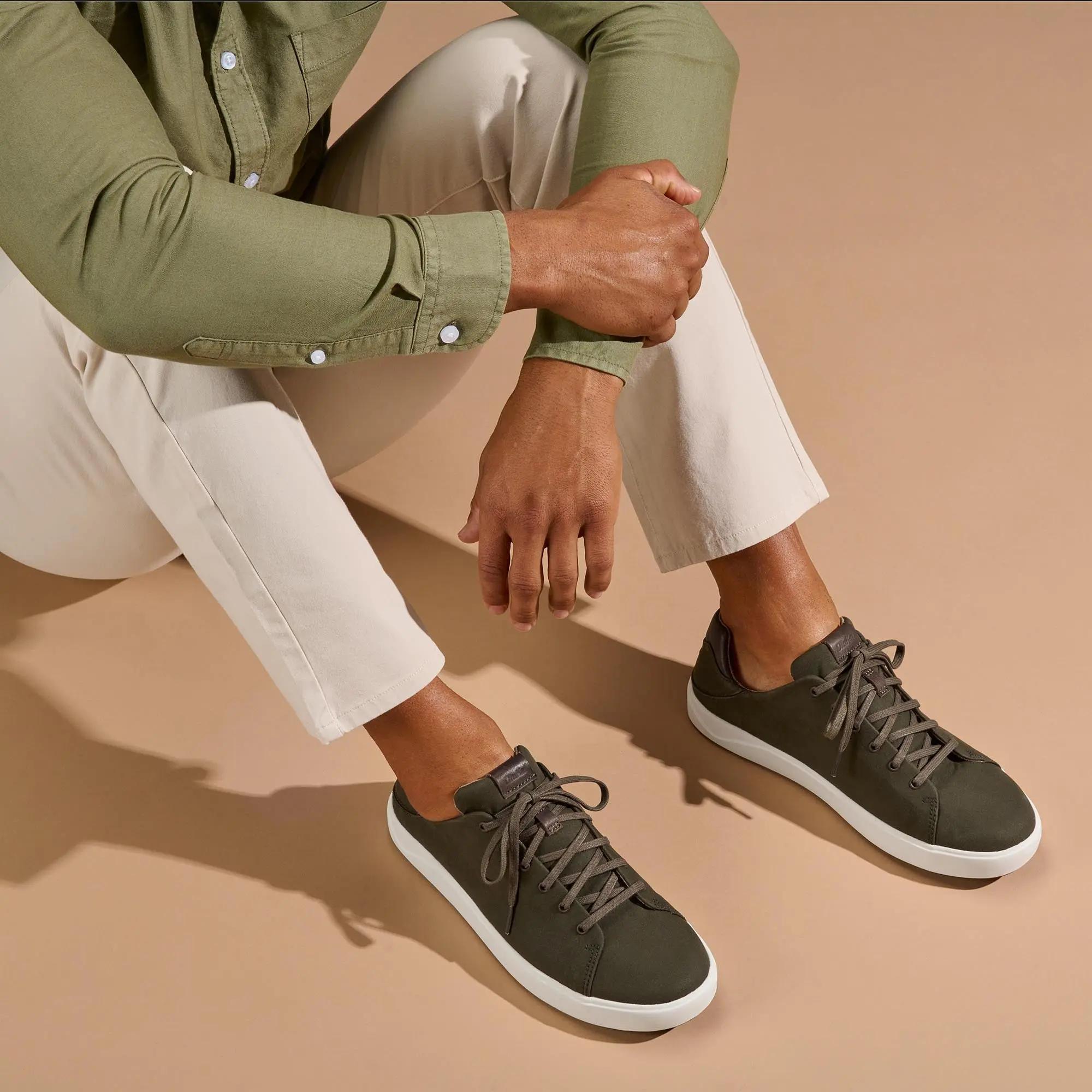 Lae'ahi L Men's Waxed Canvas Sneakers - Husk - Image 4