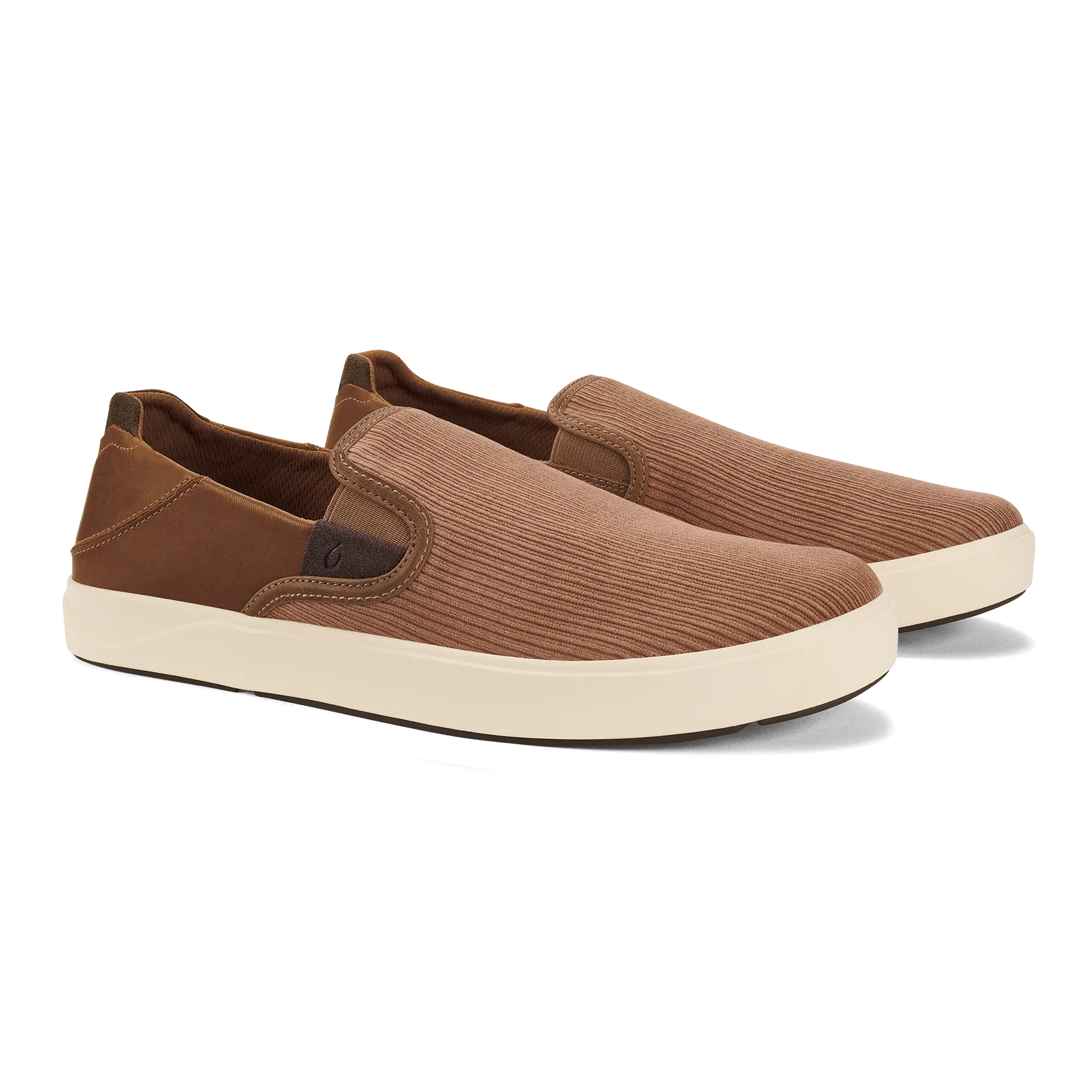 Lae'ahi Kapa Men's Slip-On Sneakers - Tan / Dark Wood - Image 5