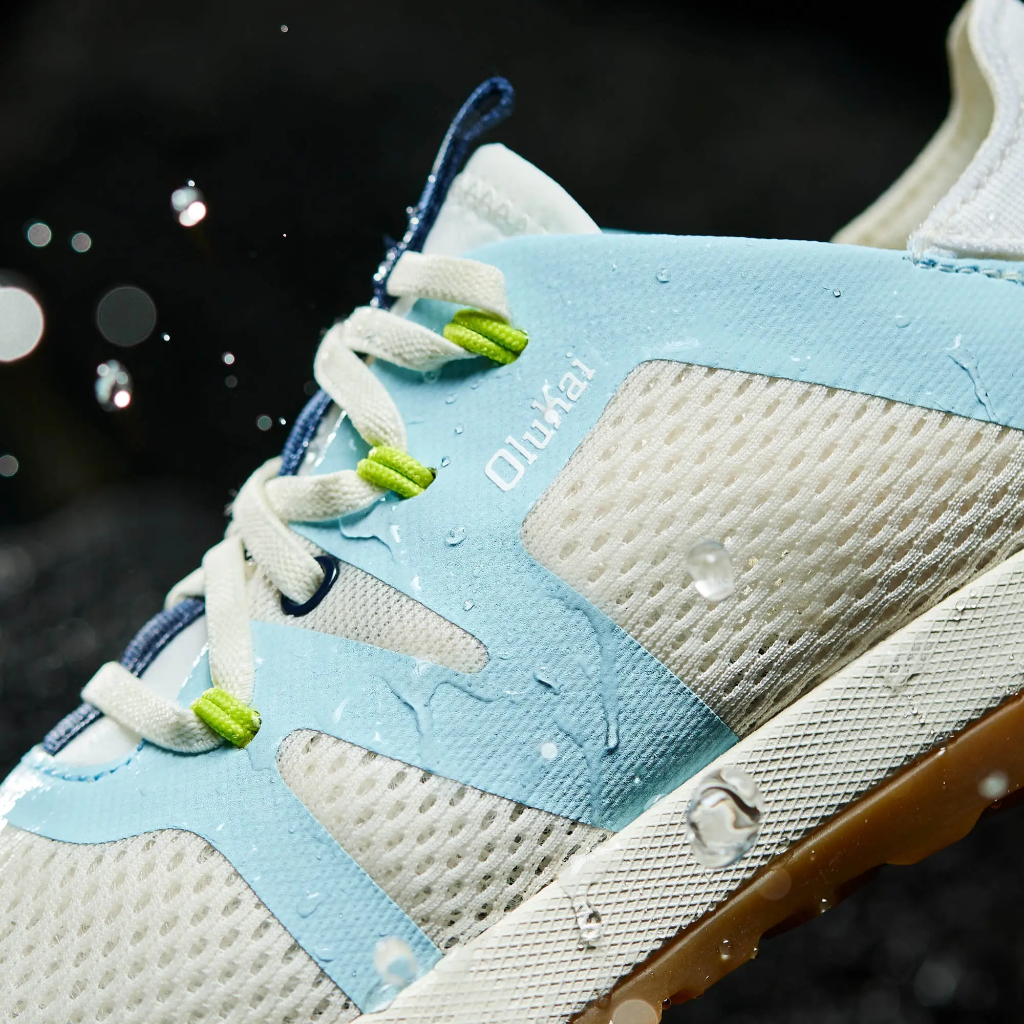 Huia Women's Athleisure Shoes - White Sand / Misty Blue - Image 3