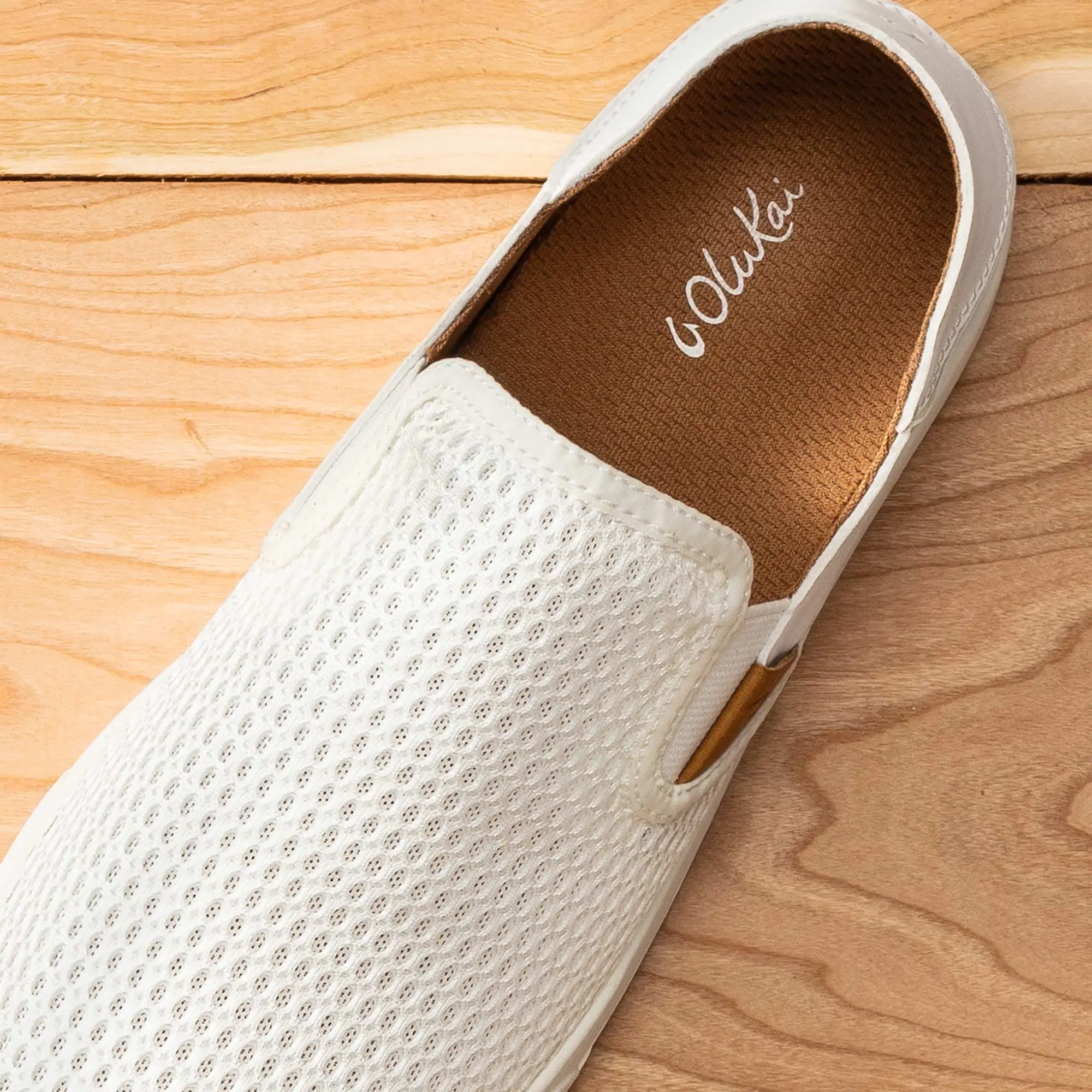 Pehuea Women's Breathable Slip-On Sneakers - Bright White - Image 4