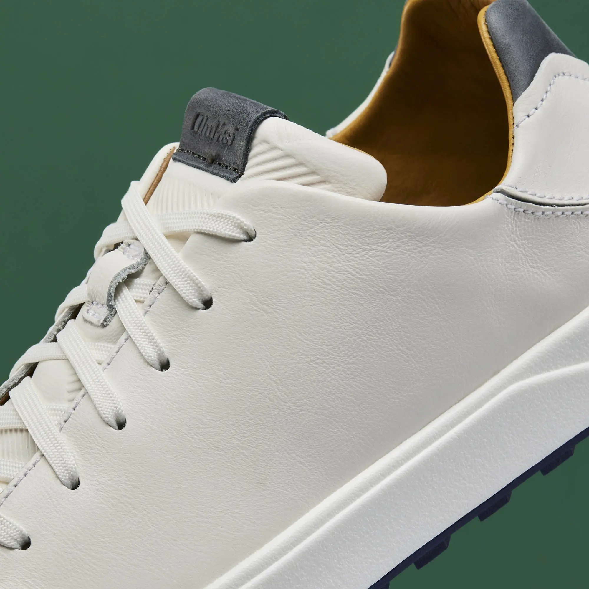 Wai'alae Men's Waterproof Leather Golf Shoes - White - Image 4
