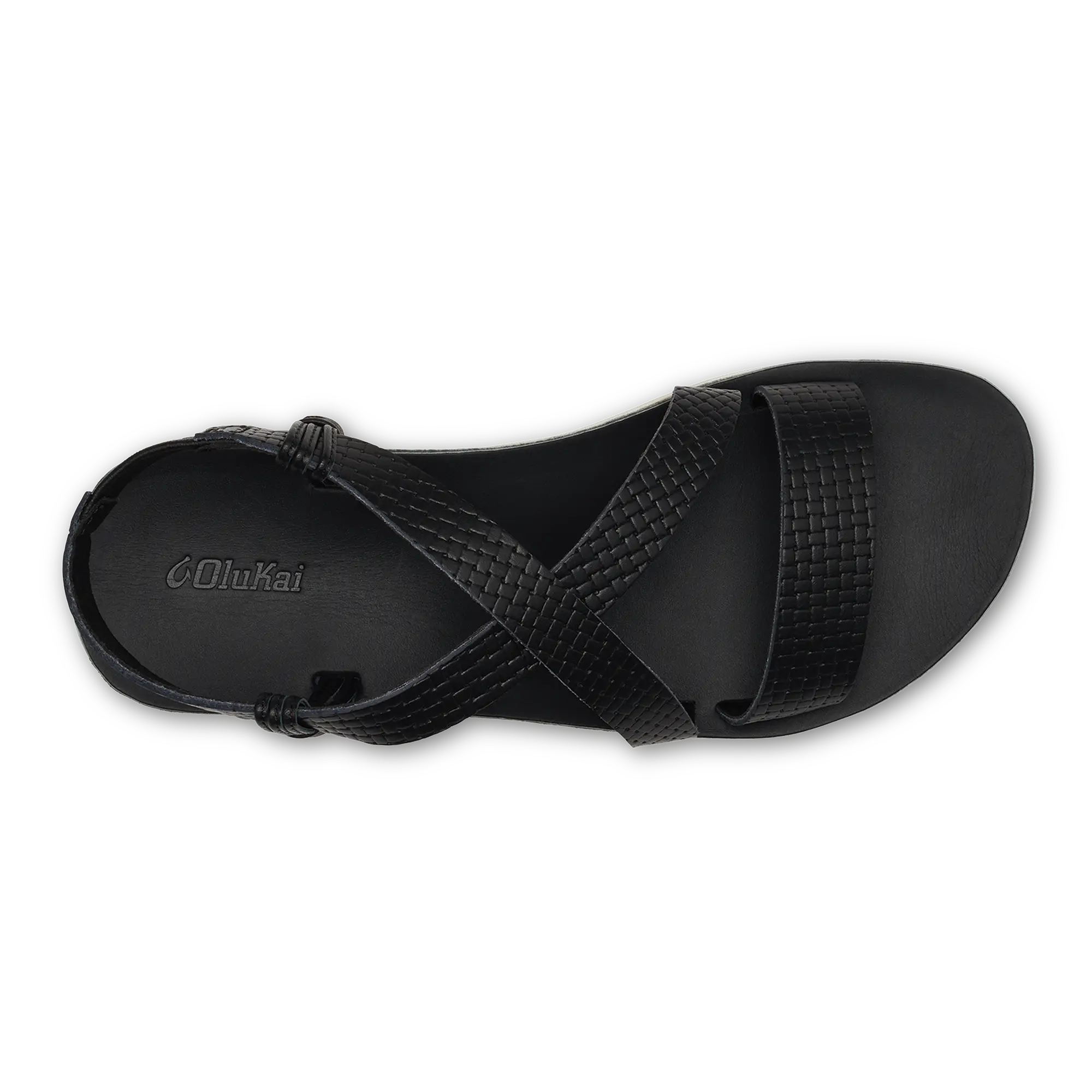 ' nohi Strappy Women's Sandals - Black / White Sand - Image 8