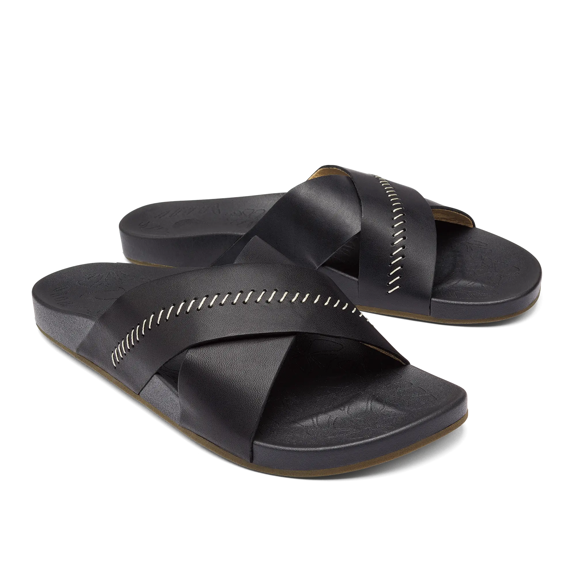 Kipe'a 'Olu Women's Slide Sandals - Black - Image 3