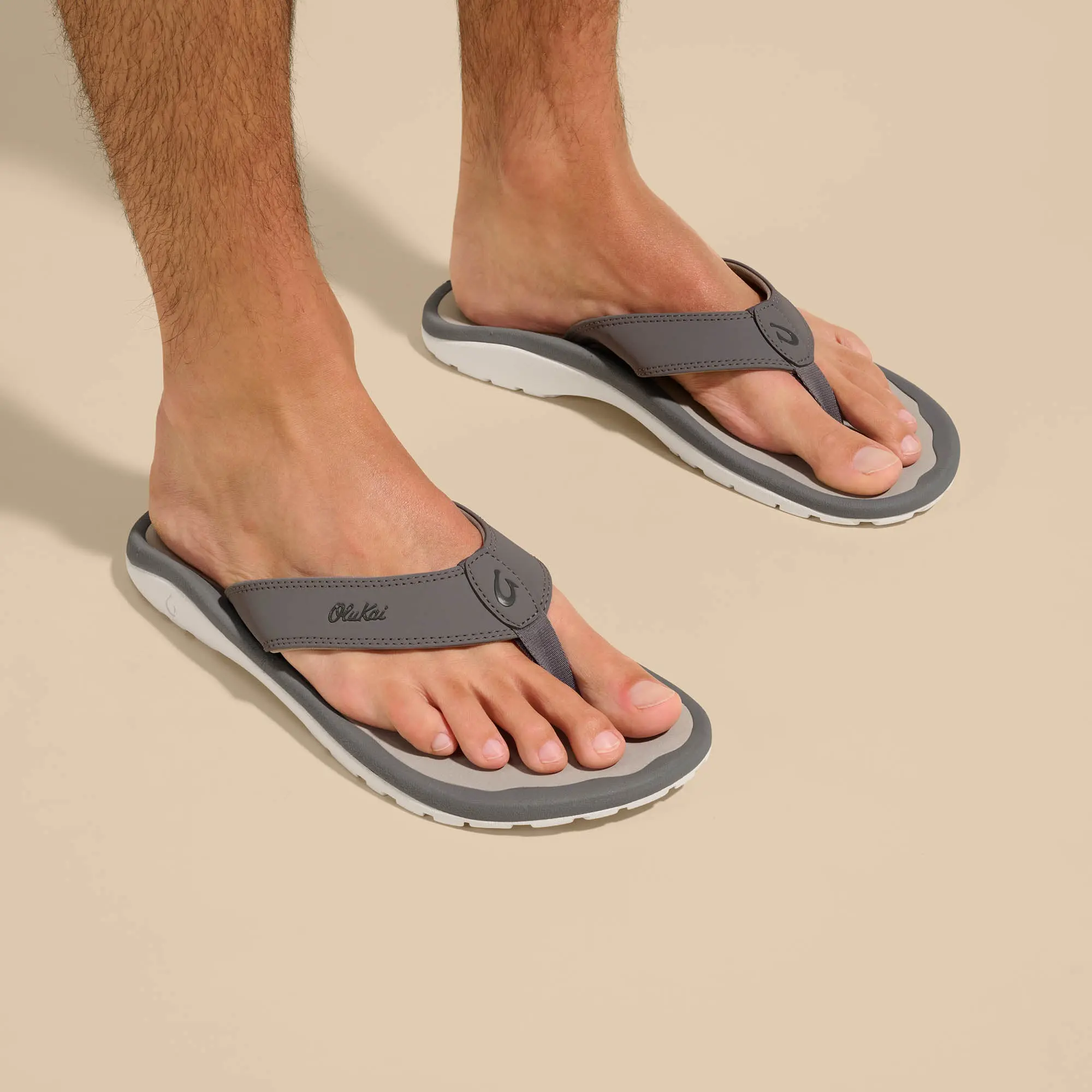 'Ohana Men's Best Selling Beach Sandals - Graphite - Image 2