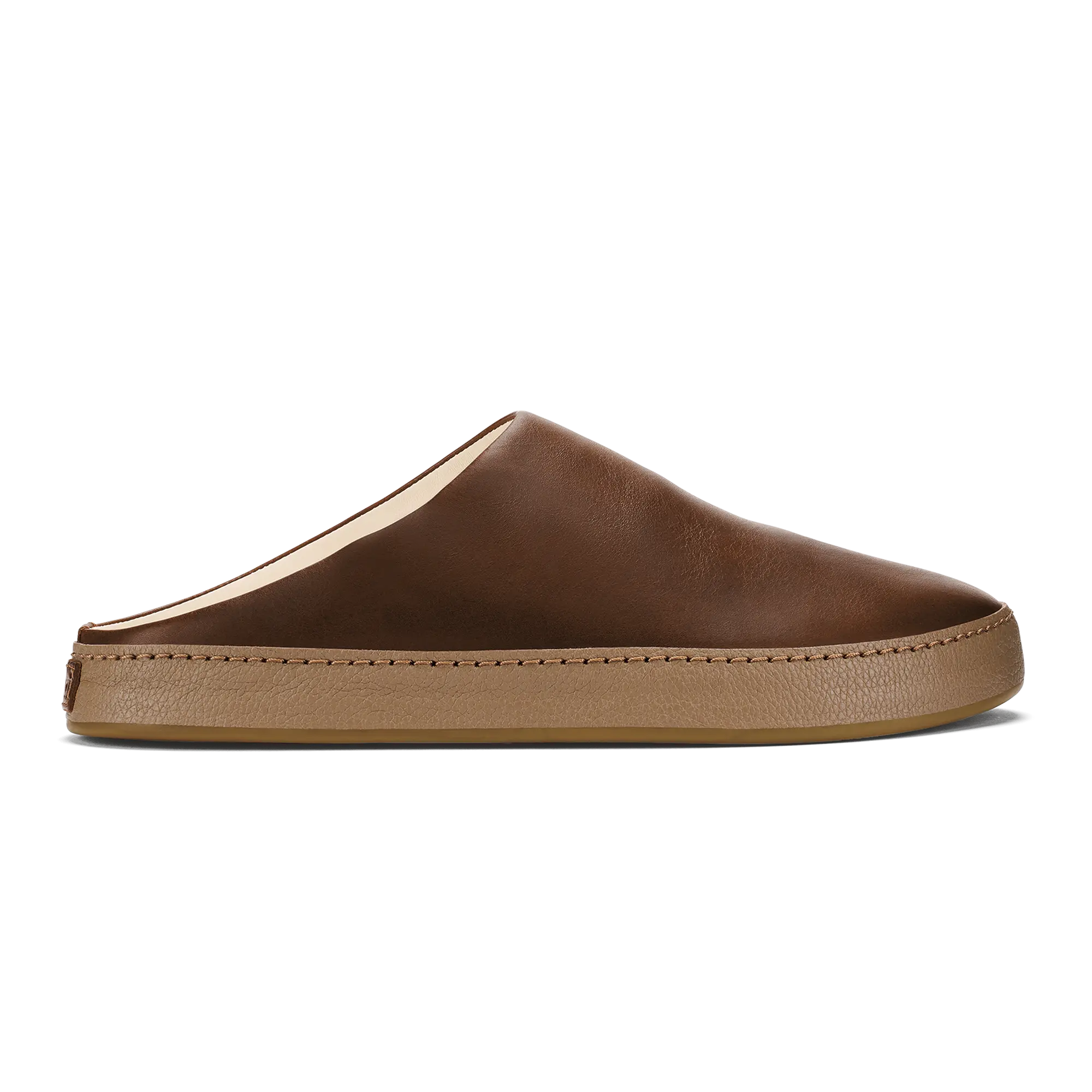H  mani Men's Leather Mules - Toffee / Tan