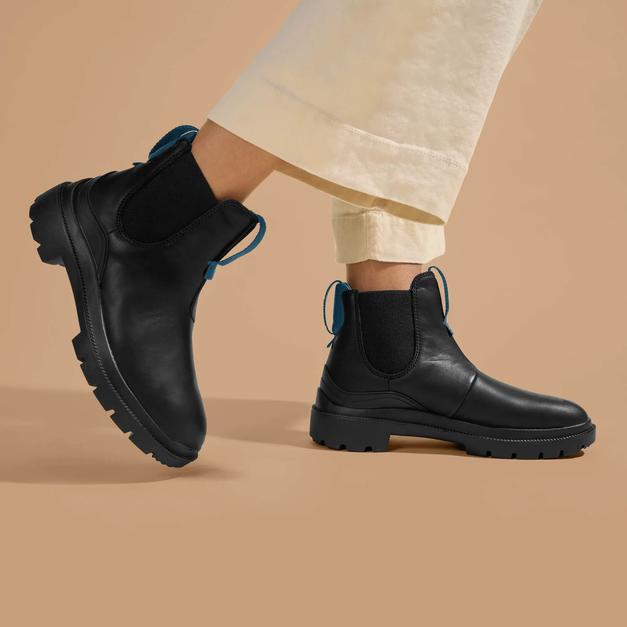 Hehi Women's Waterproof Leather Booties - Lava Rock - Image 4