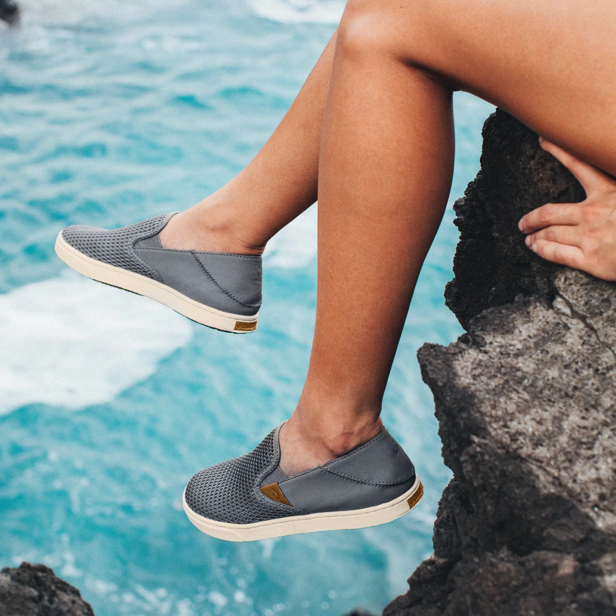 Pehuea Women's Breathable Slip-On Sneakers - Pavement - Image 3