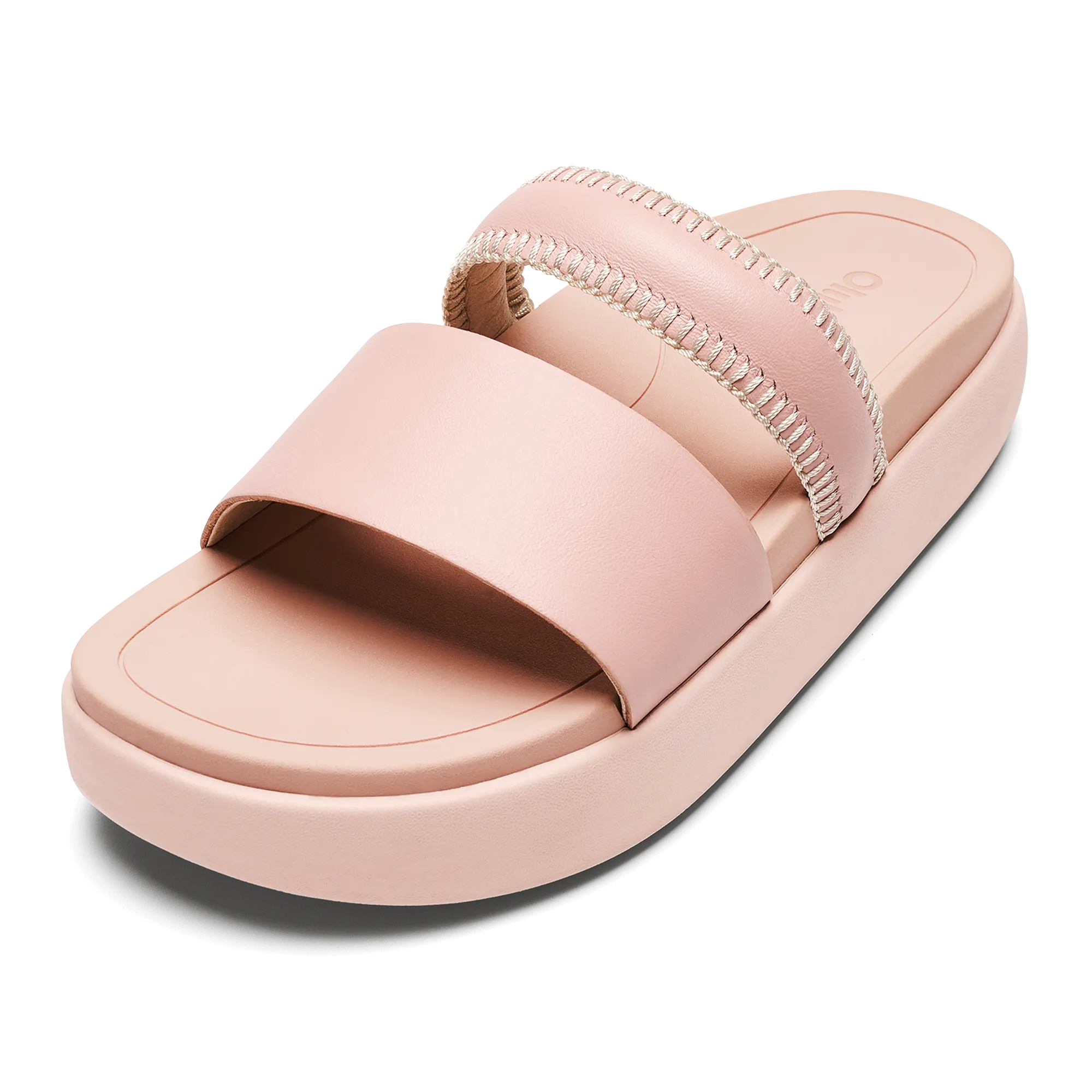 Pae Women's Leather Platform Sandals - Soft Pink - Image 3
