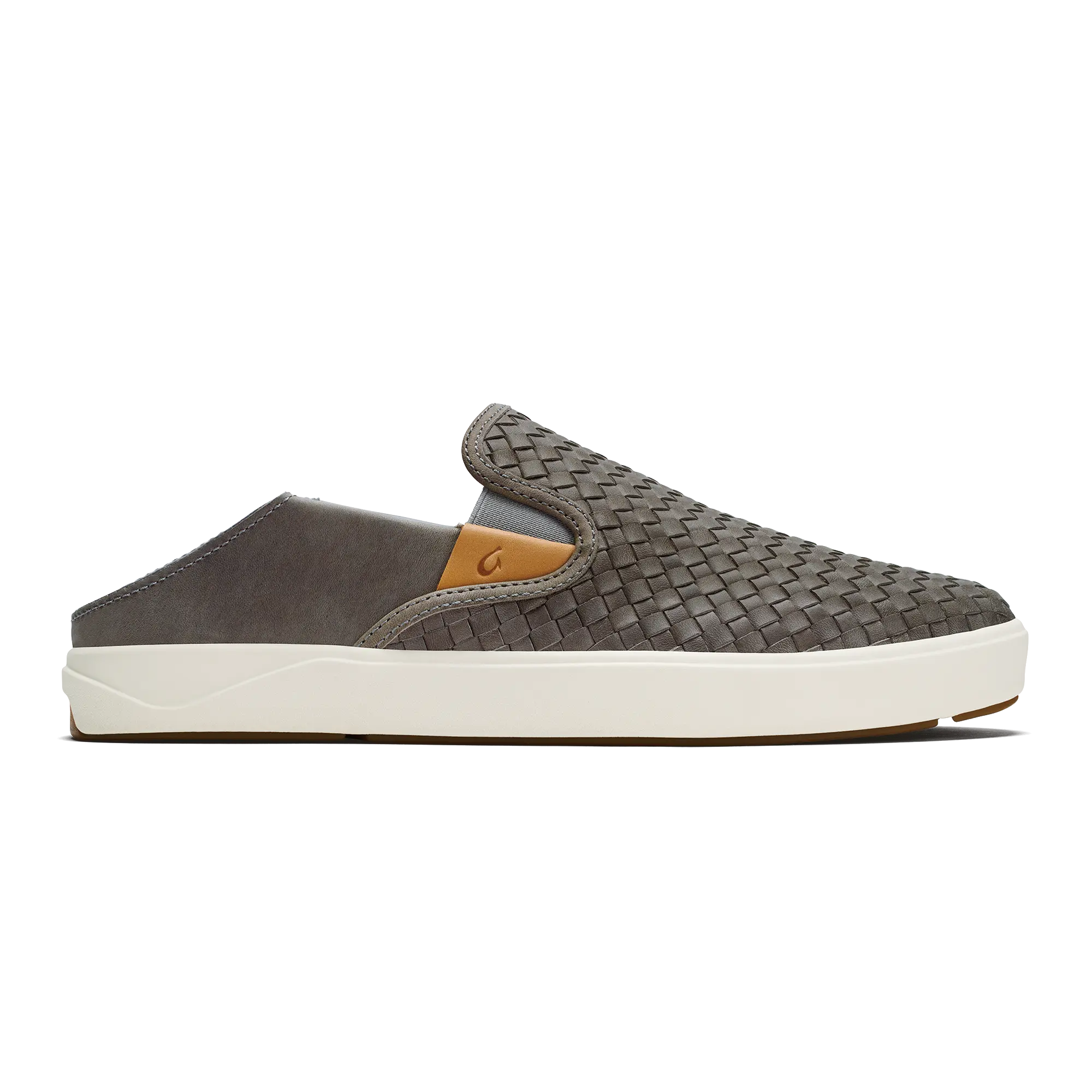 Lae'ahi Lauhala Men's Leather Slip-On Sneakers - Ash - Image 4