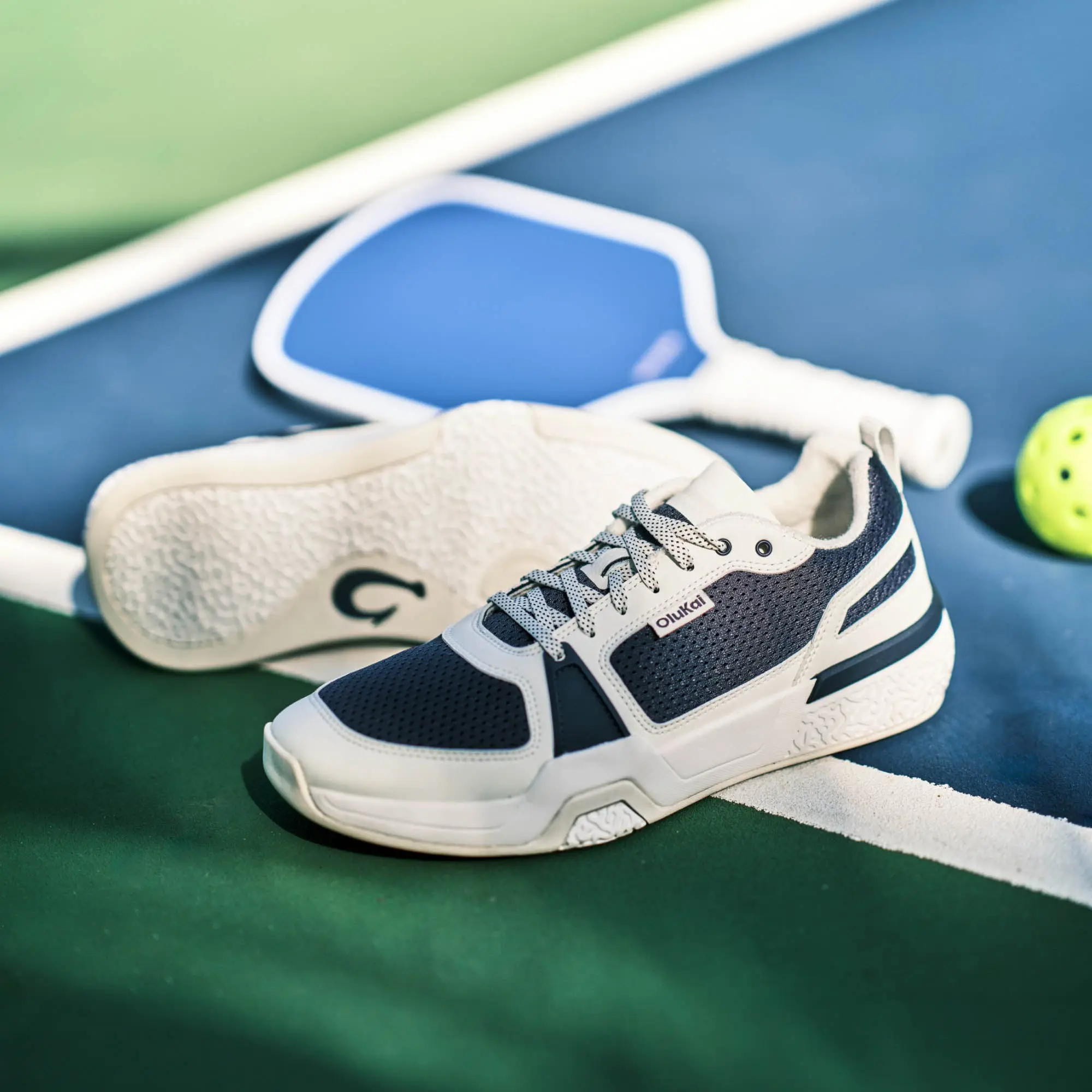 'Anau Men's Pickleball Shoes - Mood Indigo / Bright White - Image 5