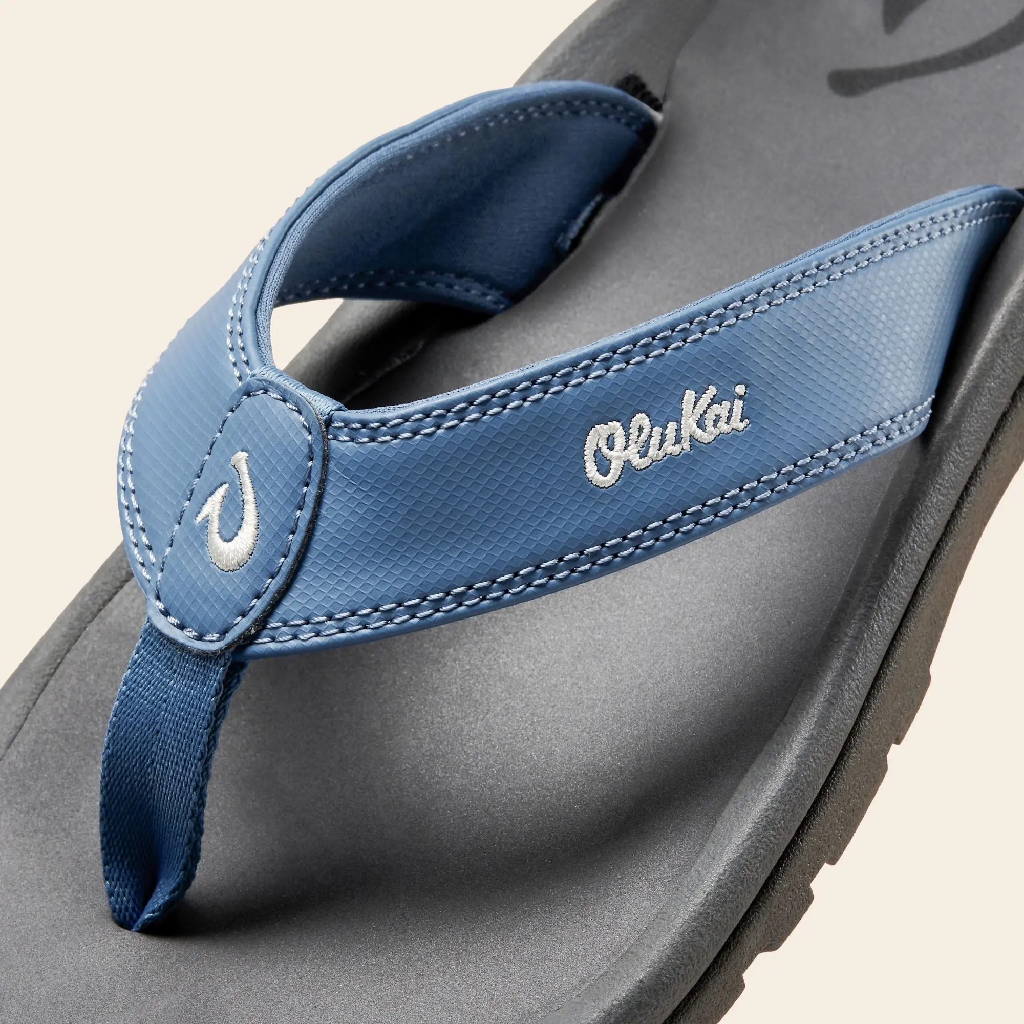 'Ohana Men's Best Selling Beach Sandals - Blue Fog / Rock - Image 2