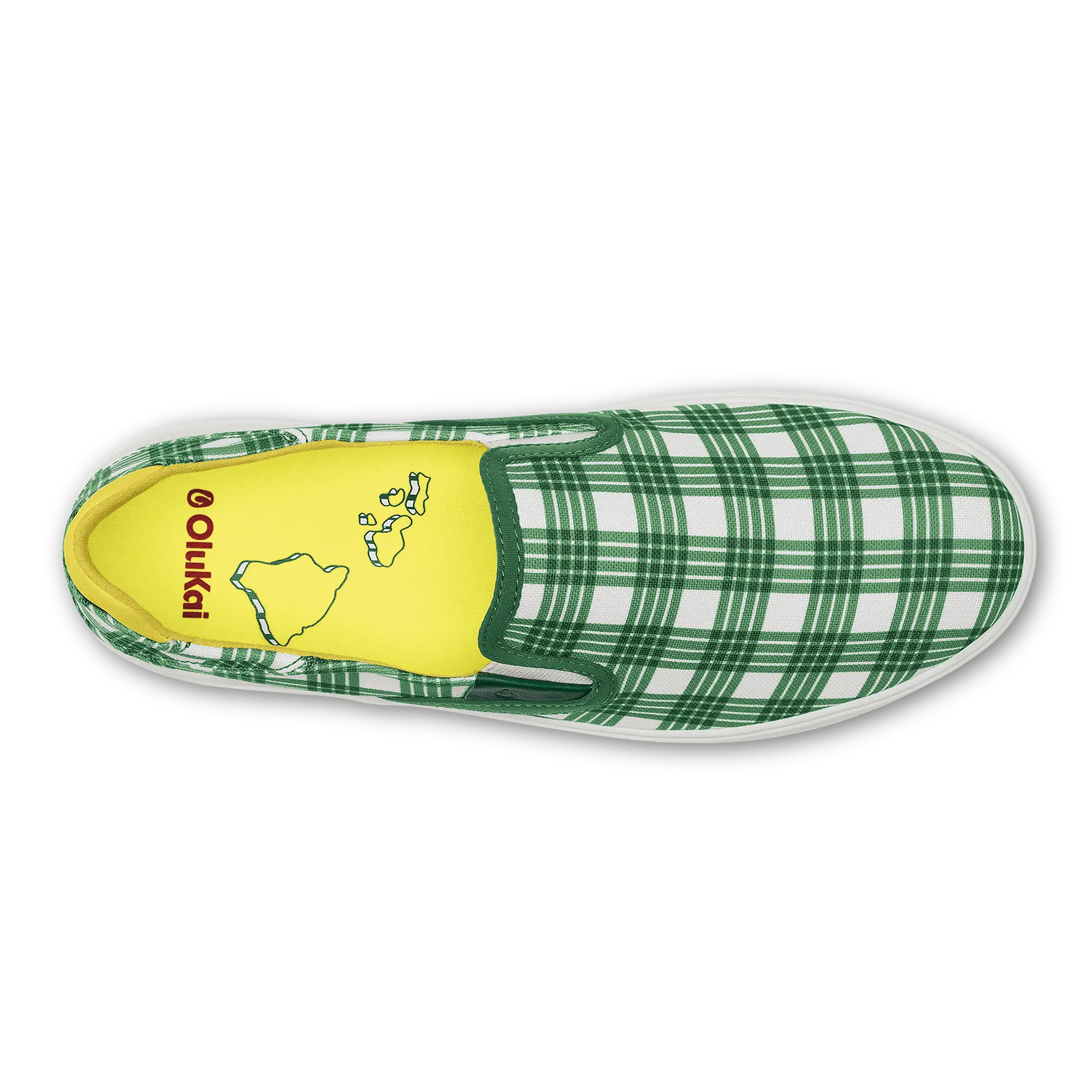 Wai'alae Slip On Men's Golf Shoes - Medium Green / Bright White - Image 7