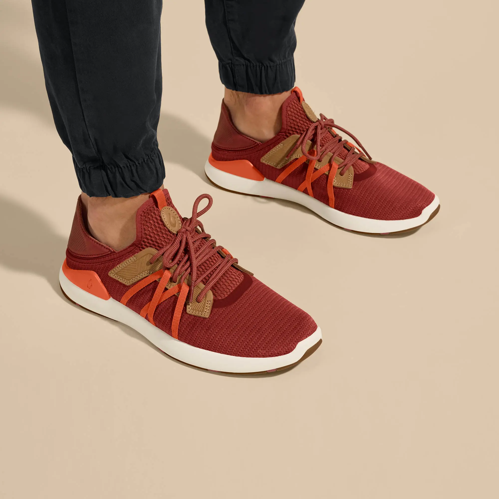 Mio L Men's Athletic Shoes - Dark Rust / Flame - Image 2