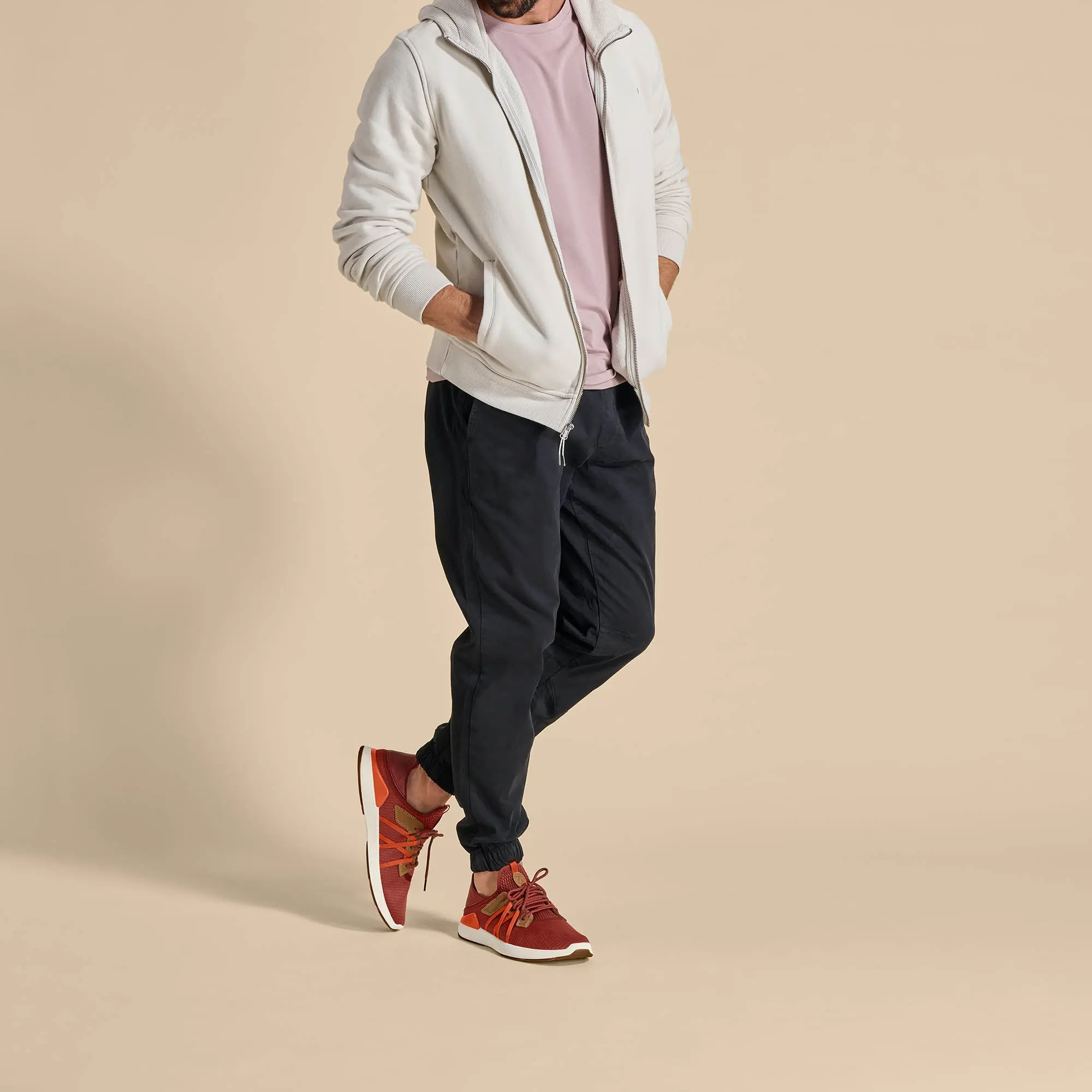 Mio L Men's Athletic Shoes - Dark Rust / Flame - Image 6
