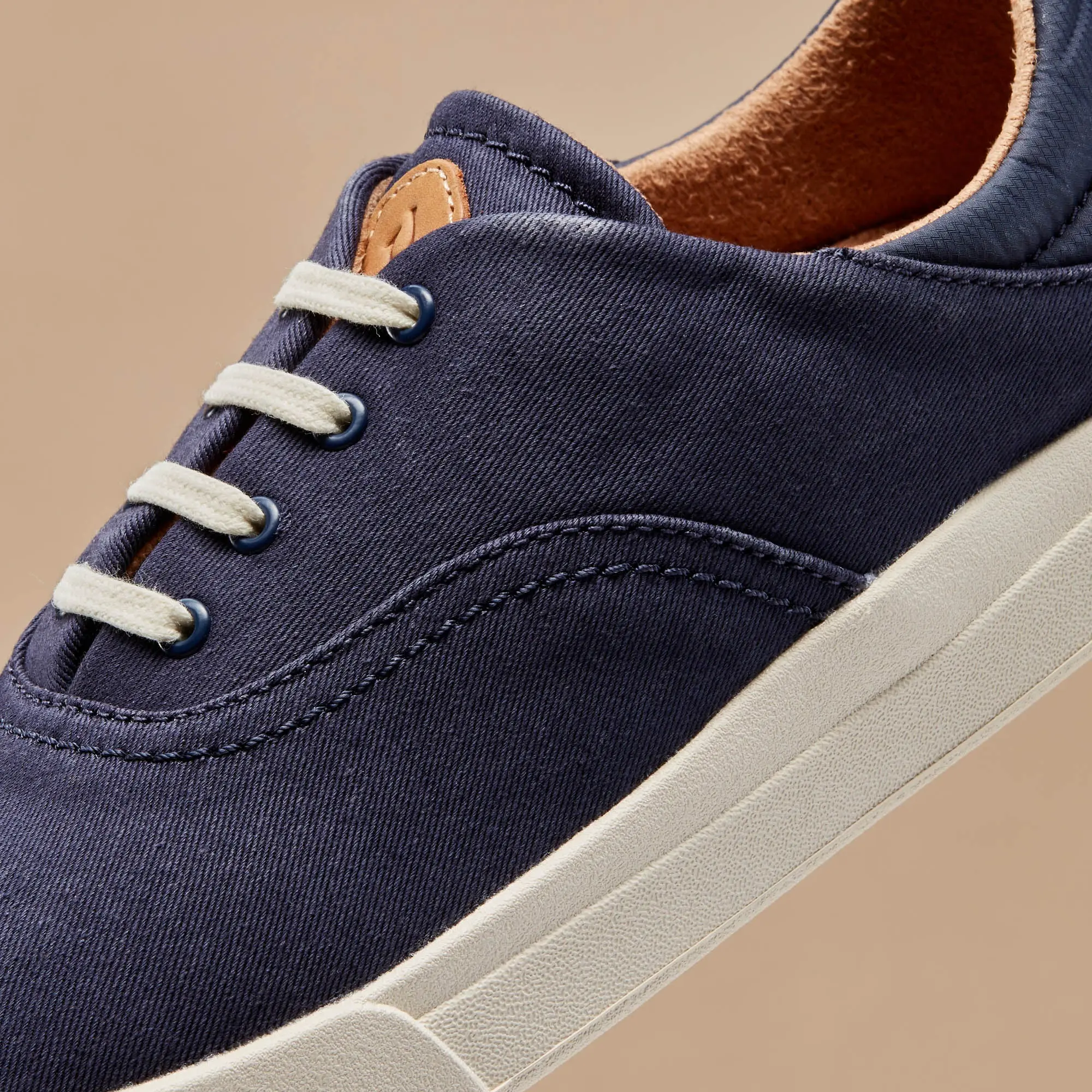 Kohu Women's Lightweight Canvas Sneakers - Navy - Image 3