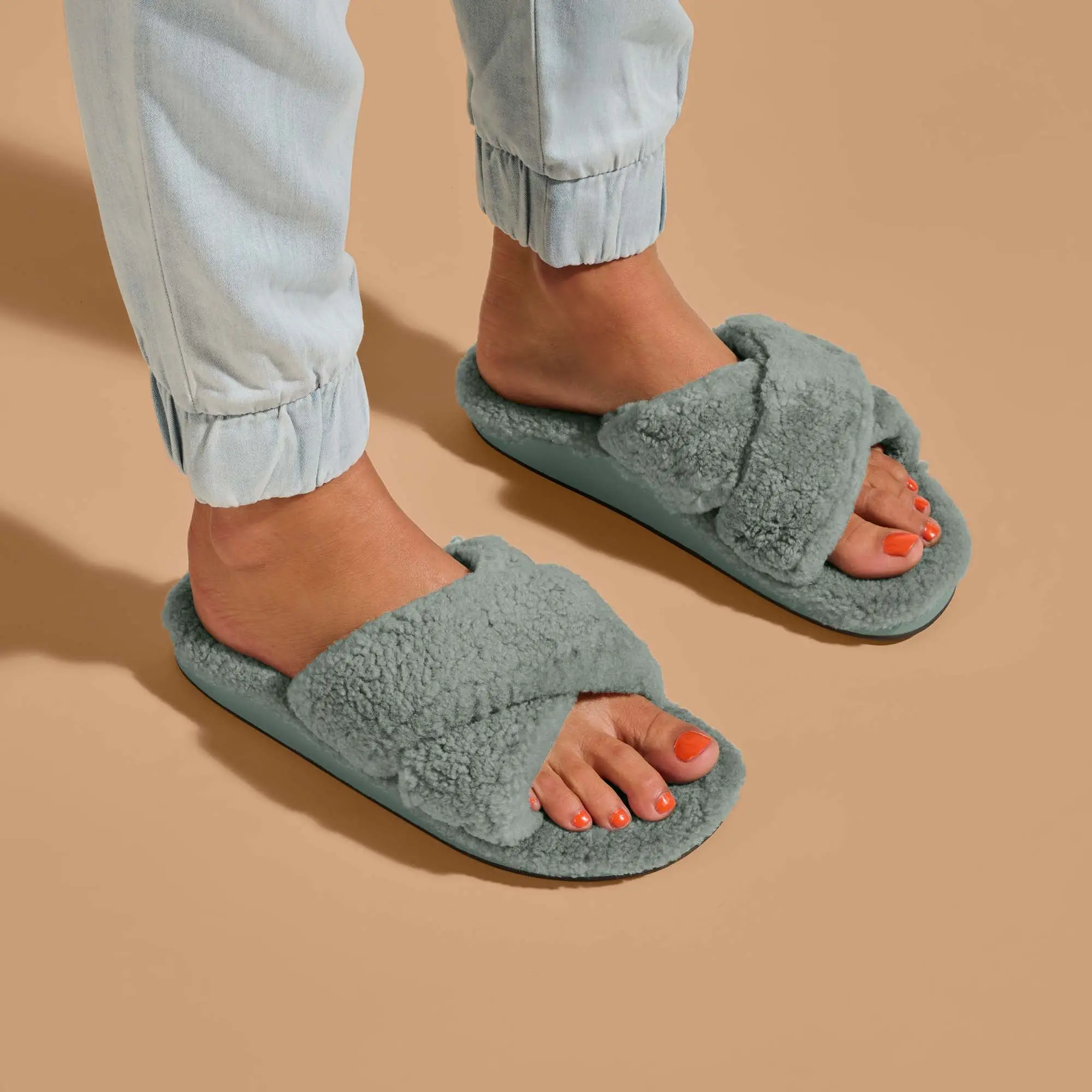 Hila Heu Women's Slide Slipper Sandals - Muted Green - Image 2