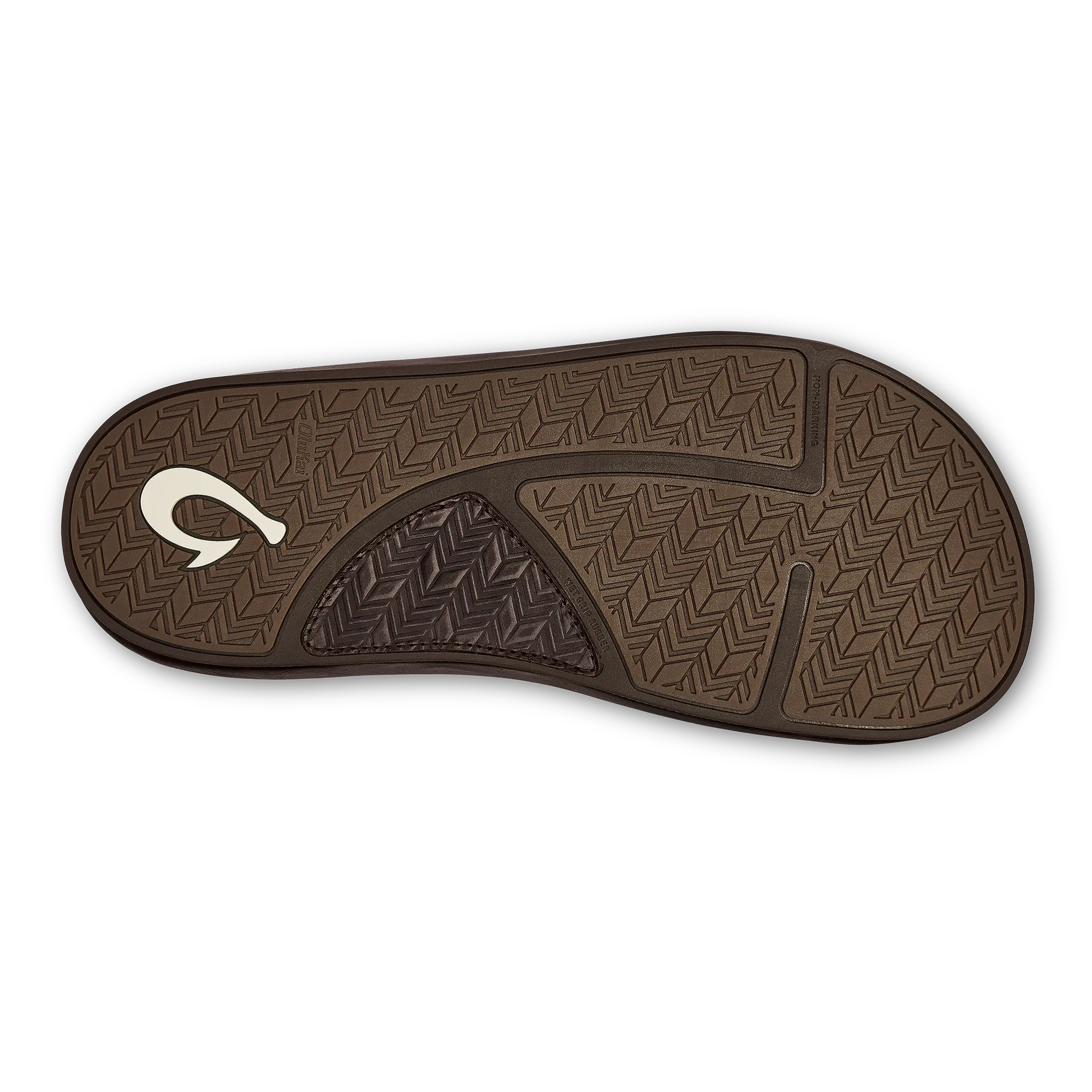 'Ilikai Men's Leather Beach Sandals - Dark Wood - Image 9