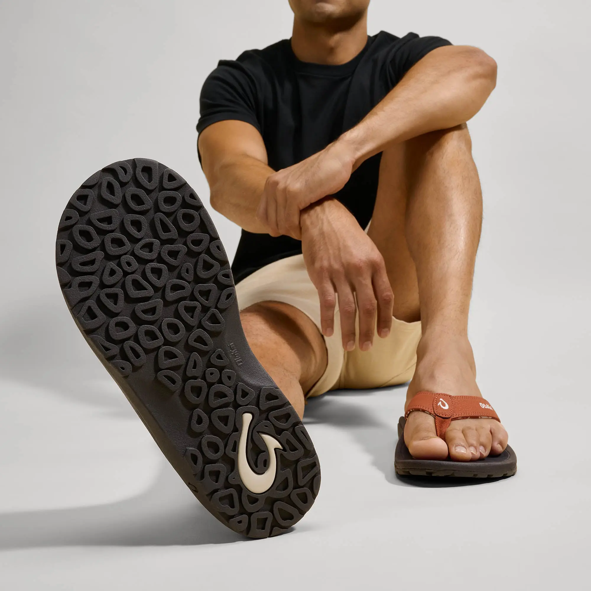 'Ohana Men's Best Selling Beach Sandals - Dirt / Lava Rock - Image 6