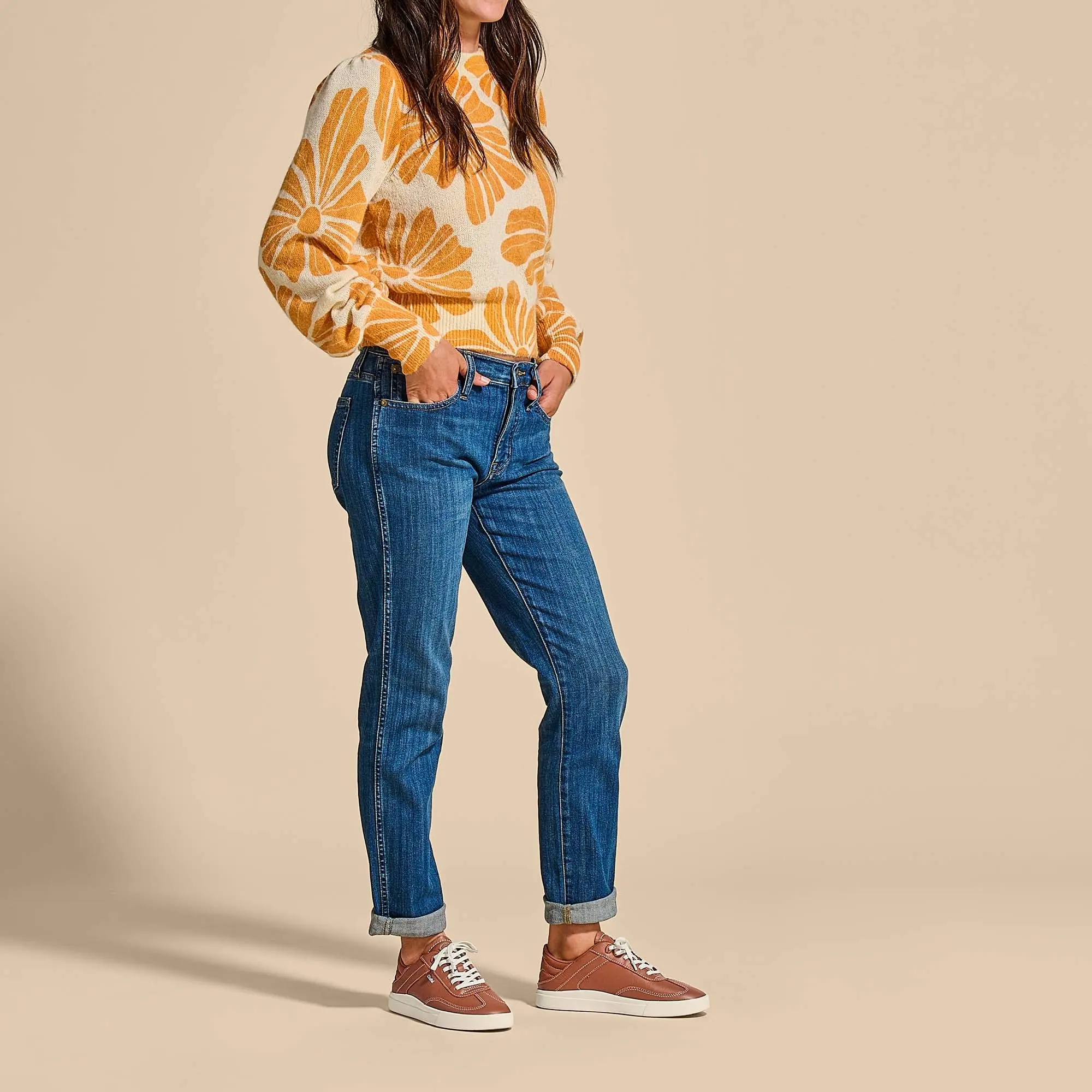 Ha 'upu Women's Leather Sneakers - Fox - Image 6