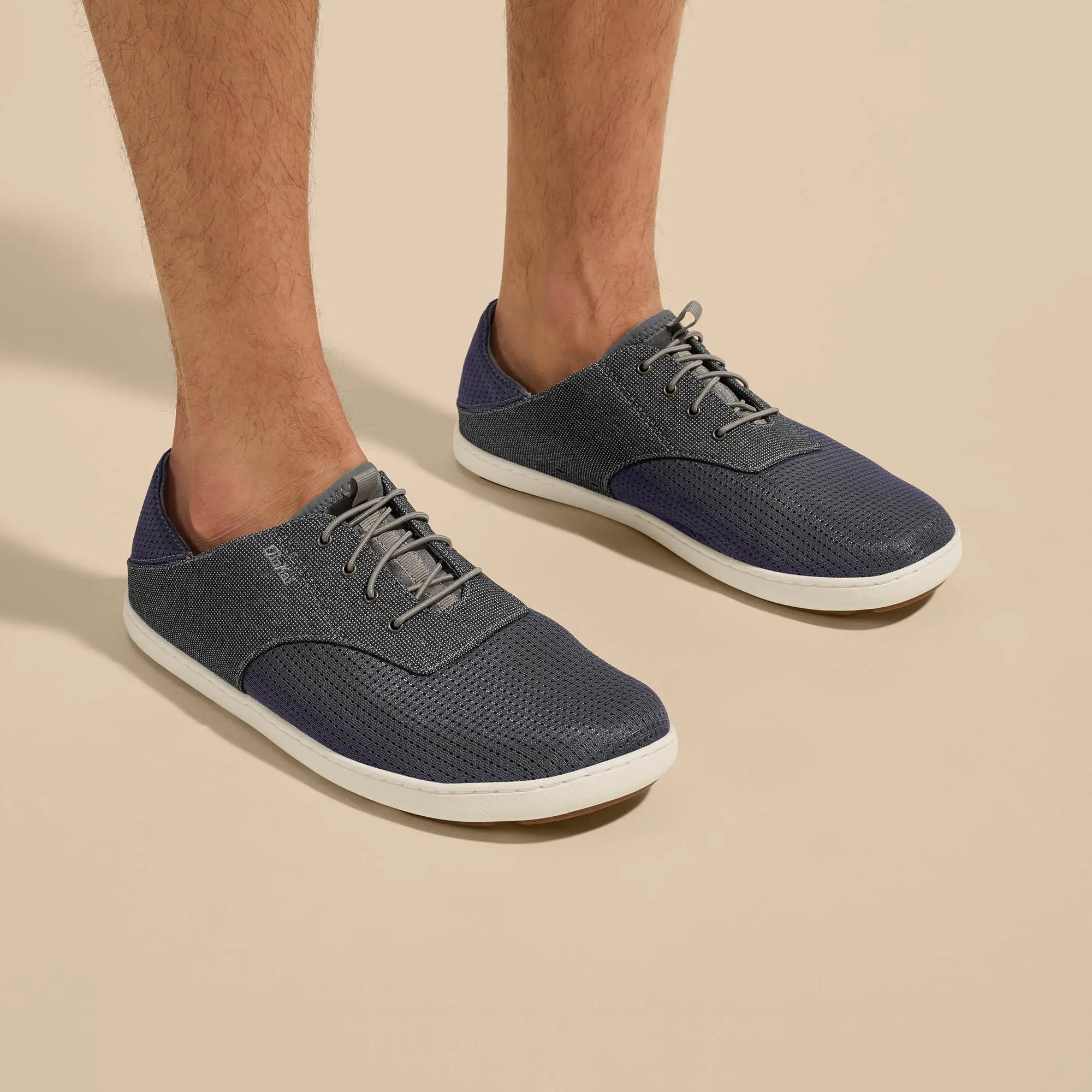 Nohea Moku Men's Boat Shoes - Charcoal / Clay - Image 2