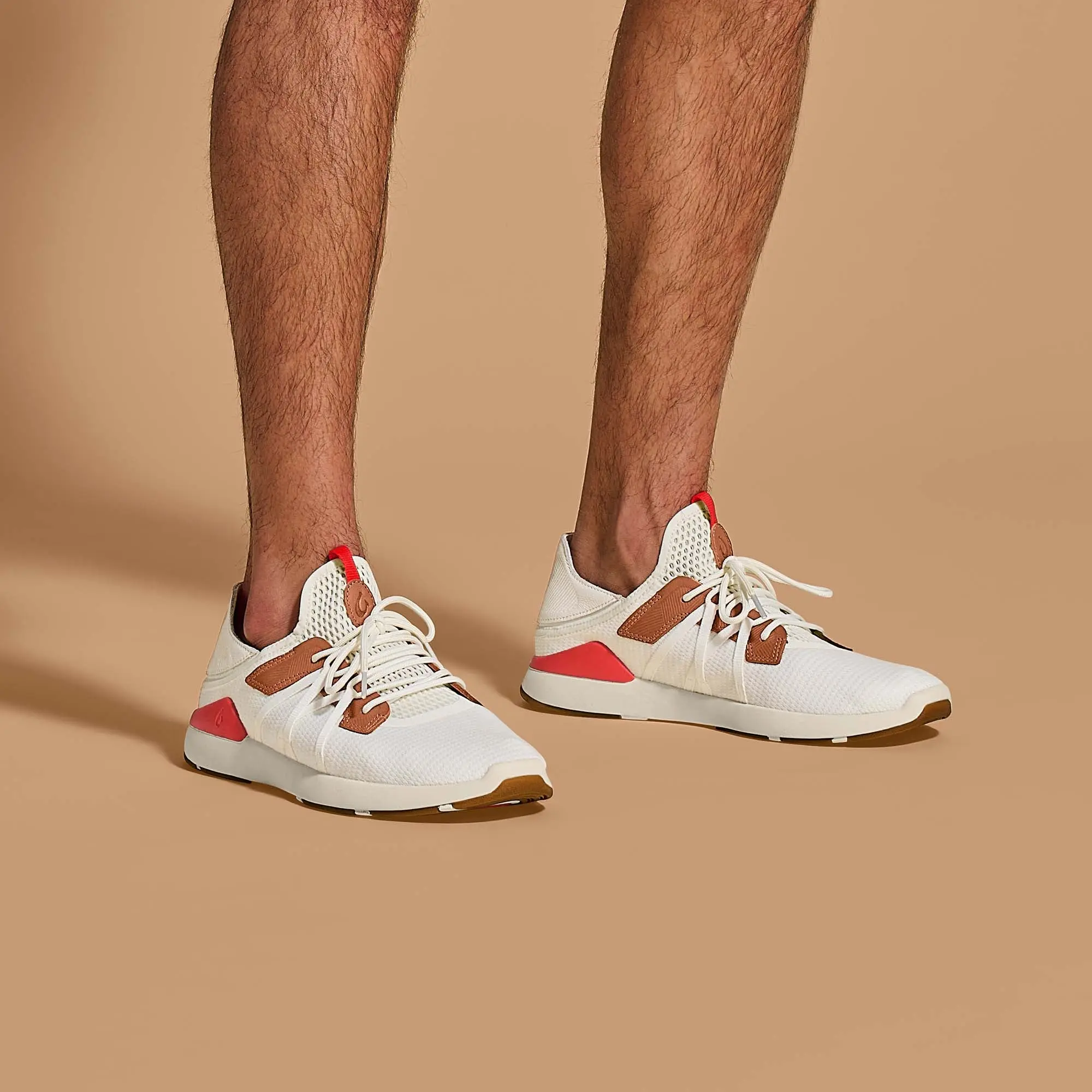 Mio L Men's Athletic Shoes - Bright White / Red Lava - Image 2