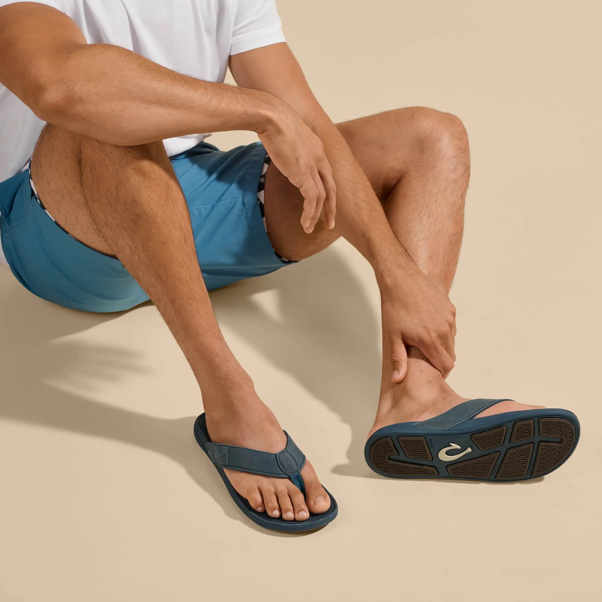 Tuahine Men's Waterproof Leather Beach Sandals - Lagoon - Image 5