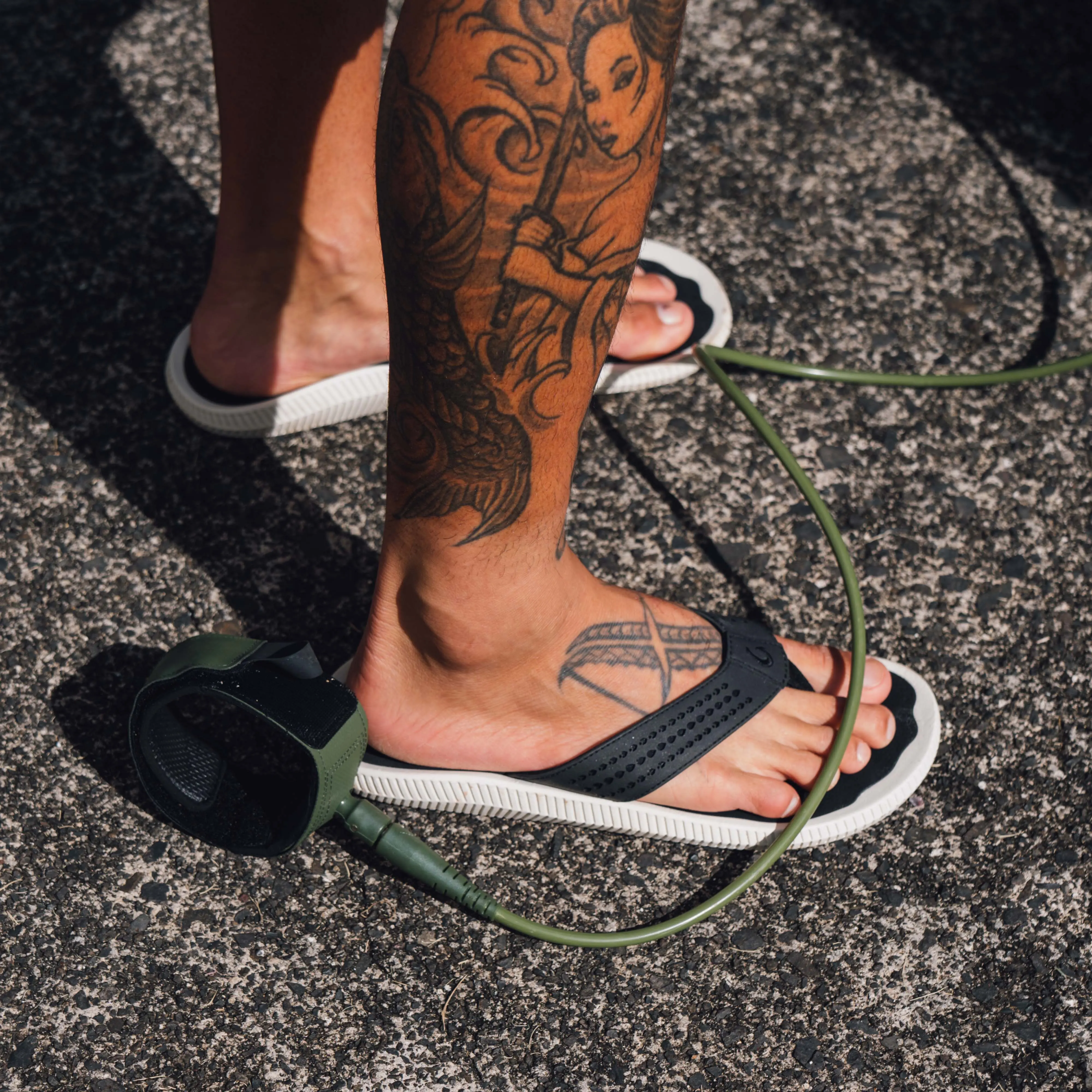 Ulele OluKai x Melin Collab Sandal - Black - Image 3