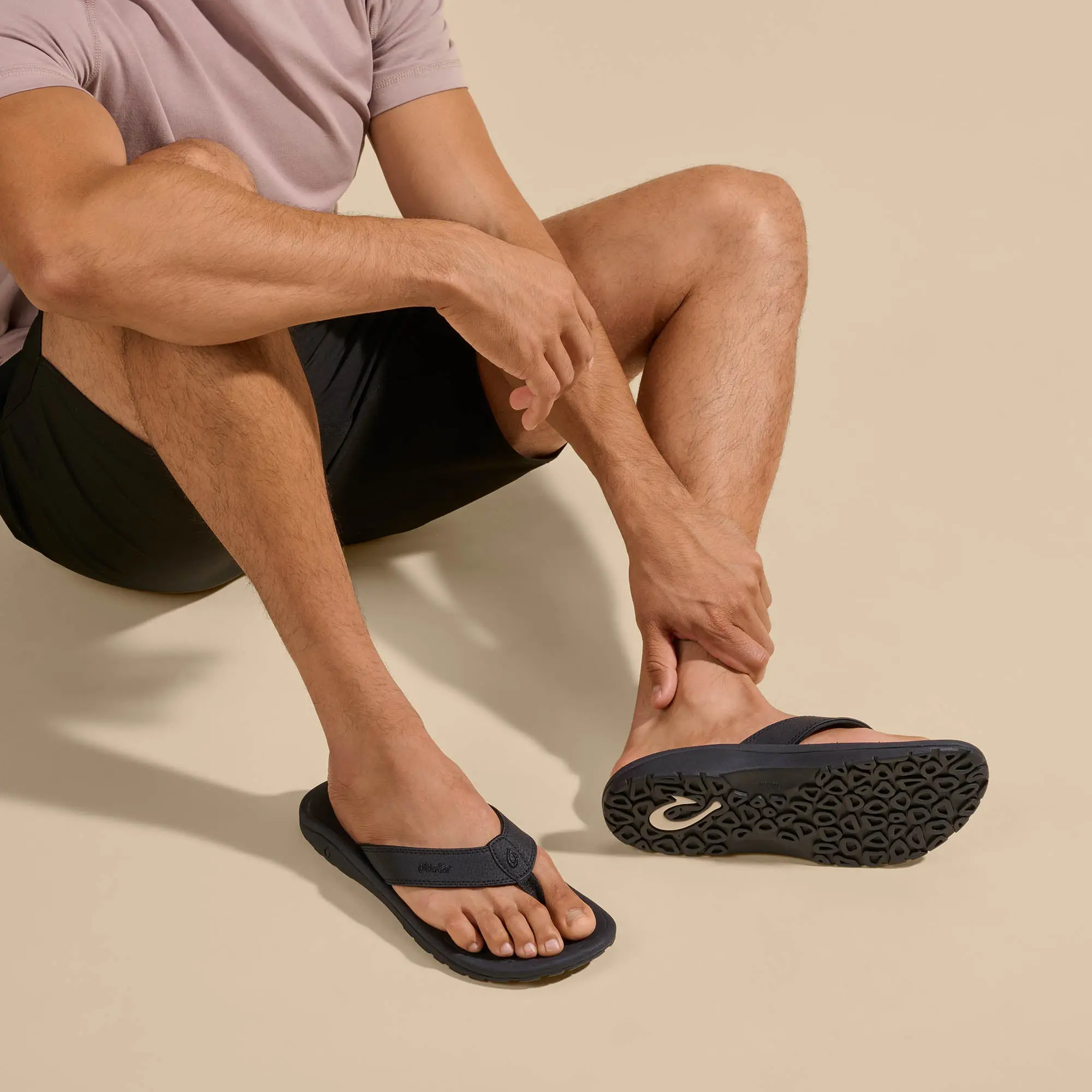 'Ohana Men's Best Selling Beach Sandals - Black - Image 5