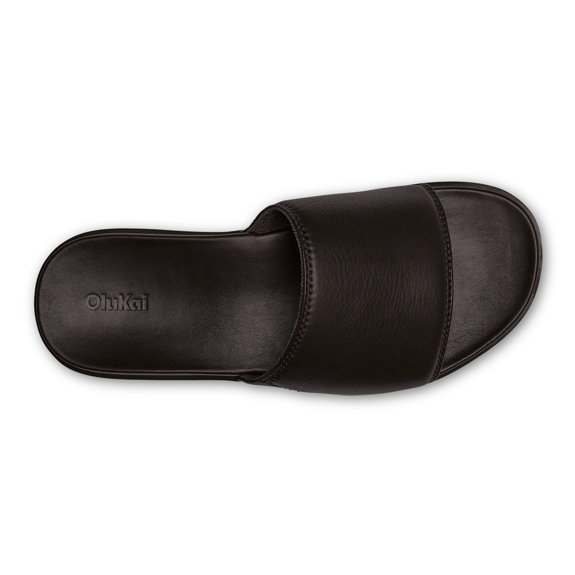 ' lali Slide Leather Beach Sandals - Dark Java - Image 3