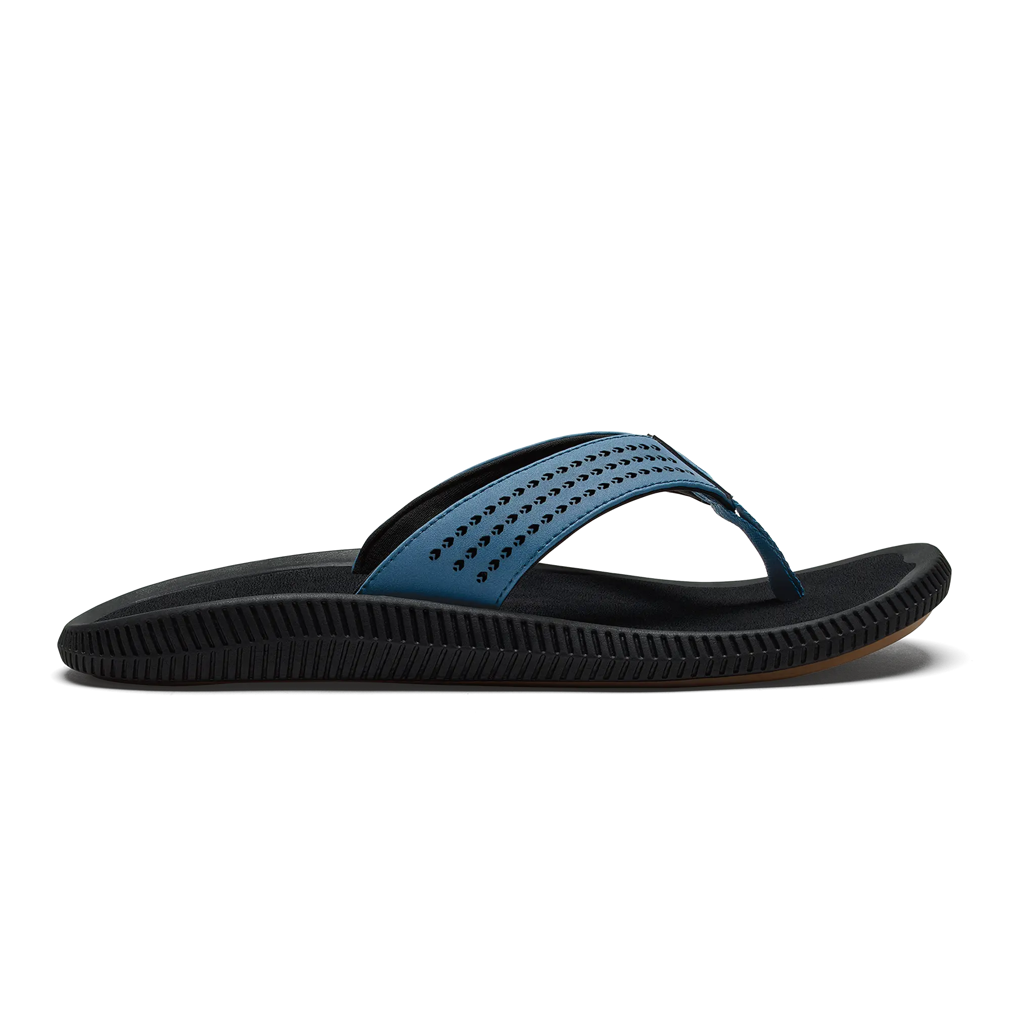 Ulele Men's Beach Sandals - Blue Fog / Lava Rock