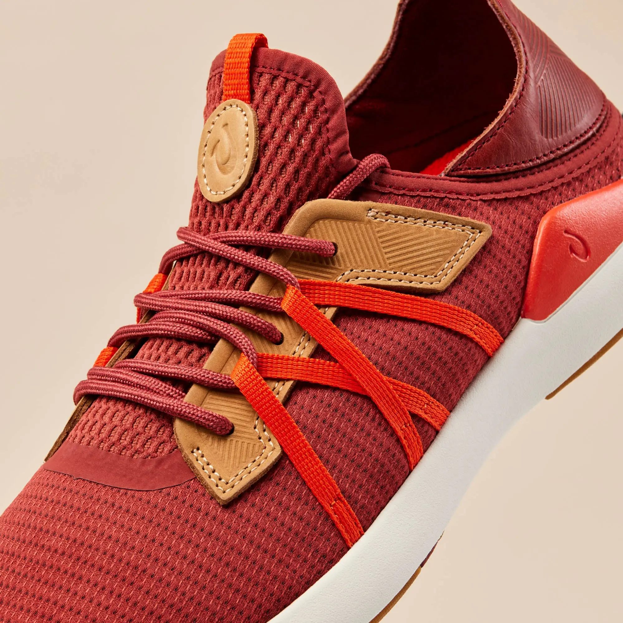 Mio L Men's Athletic Shoes - Dark Rust / Flame - Image 3