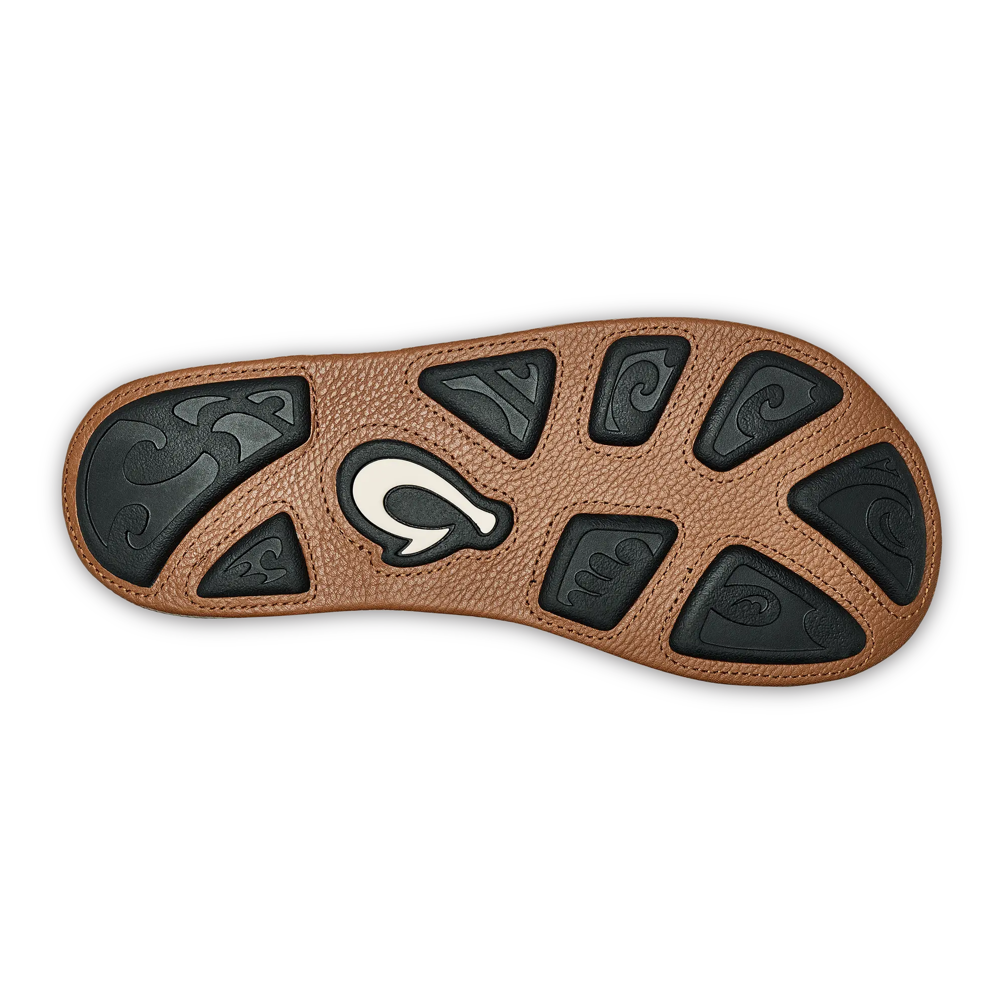 Hiapo -Dark Java / Toffee Men's Leather Beach Sandals - Image 4