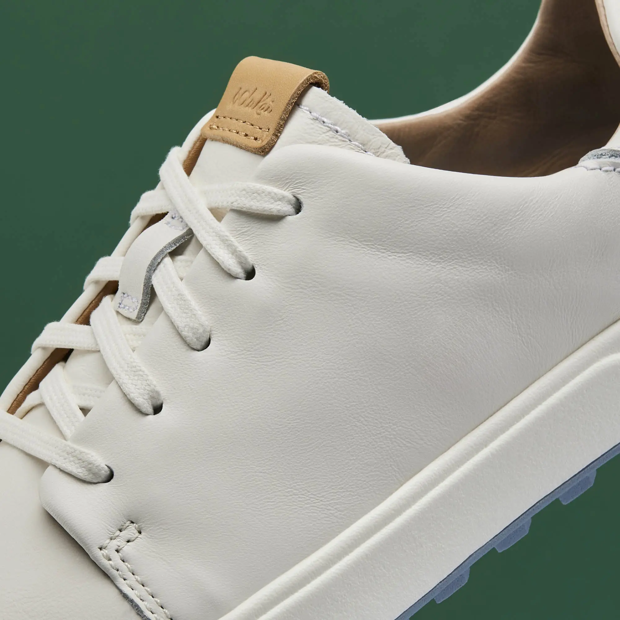 Wailea Women's Waterproof Leather Golf Shoes - White - Image 3
