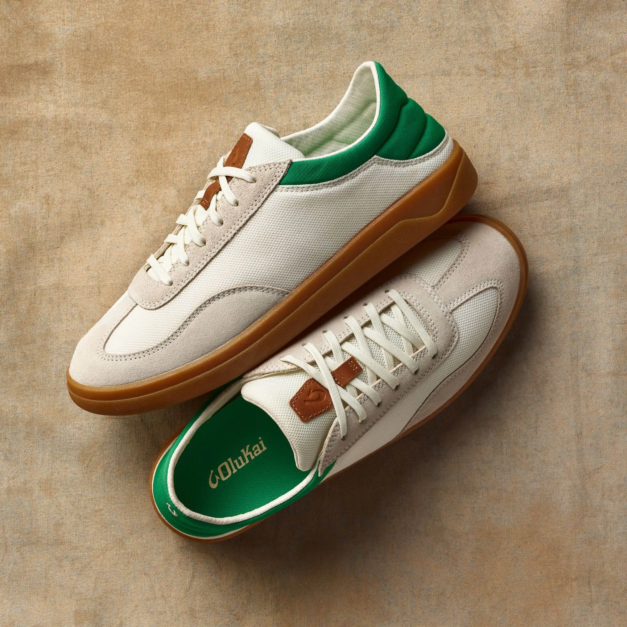 Pu nini Men's Sneaker Shoes - Off White / Bamboo - Image 6