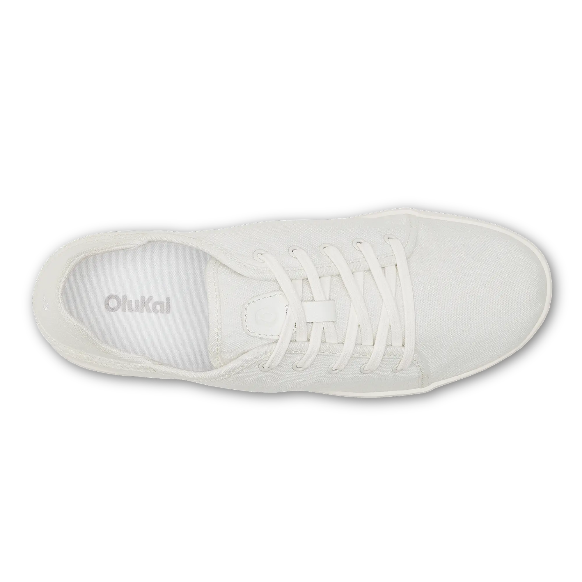 OluKai Pehuea L Canvas Women's Sneakers - Bright White - Image 5