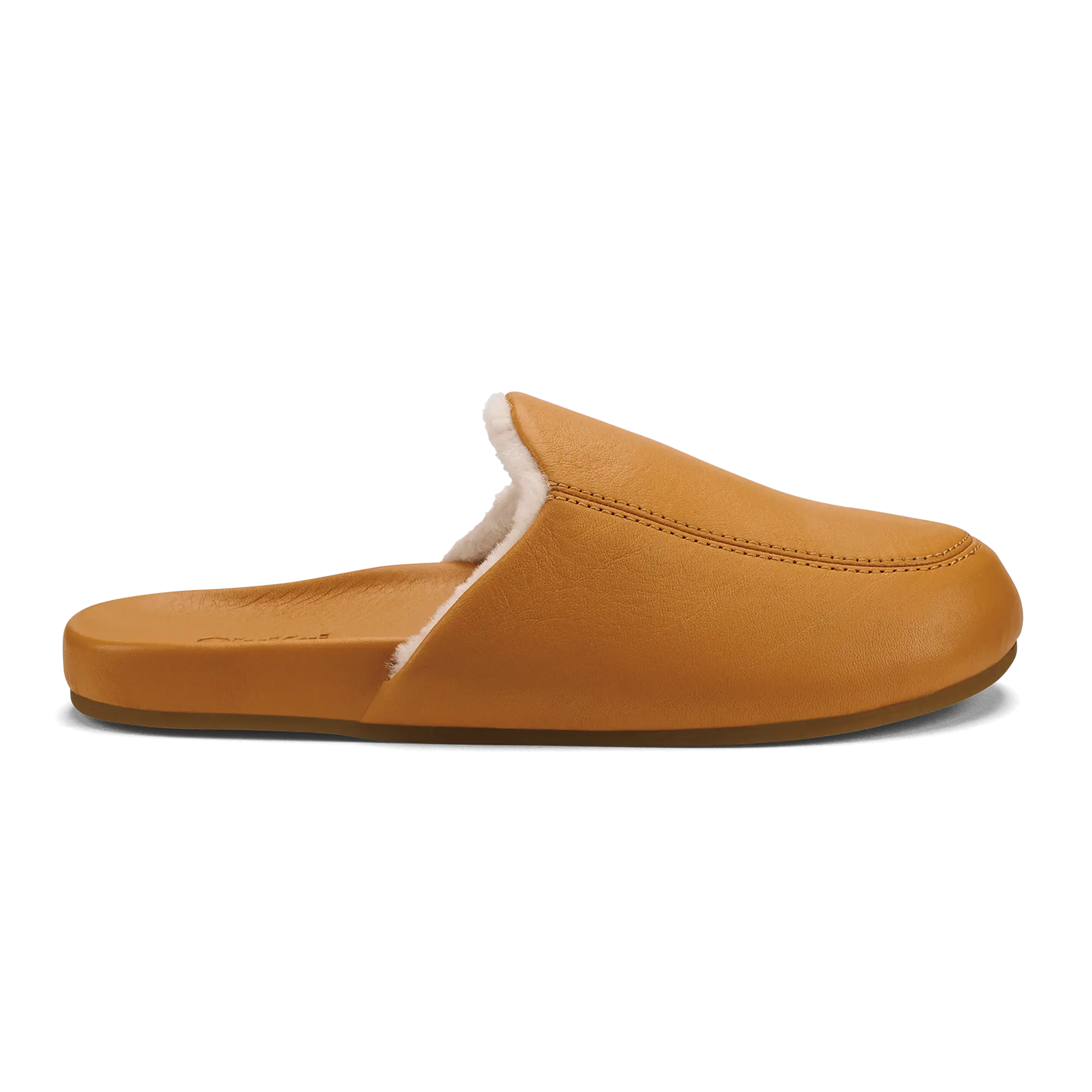 K  nea Women's Leather Slipper Mules - Saddle