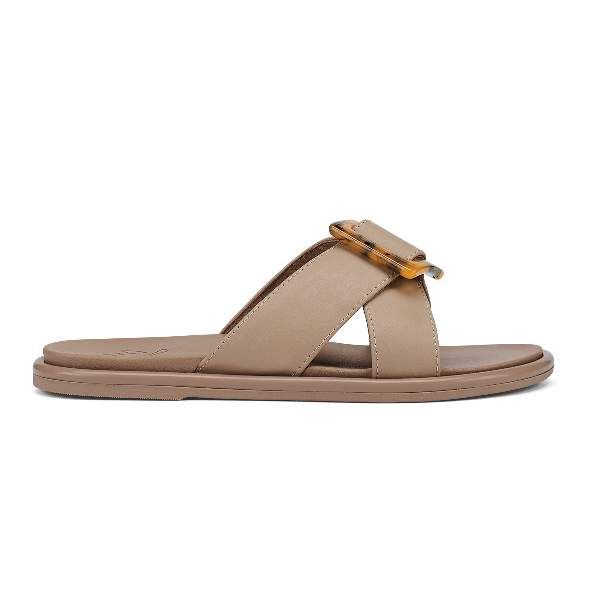 La'i Slide Women's Slide Beach Sandals - Taupe