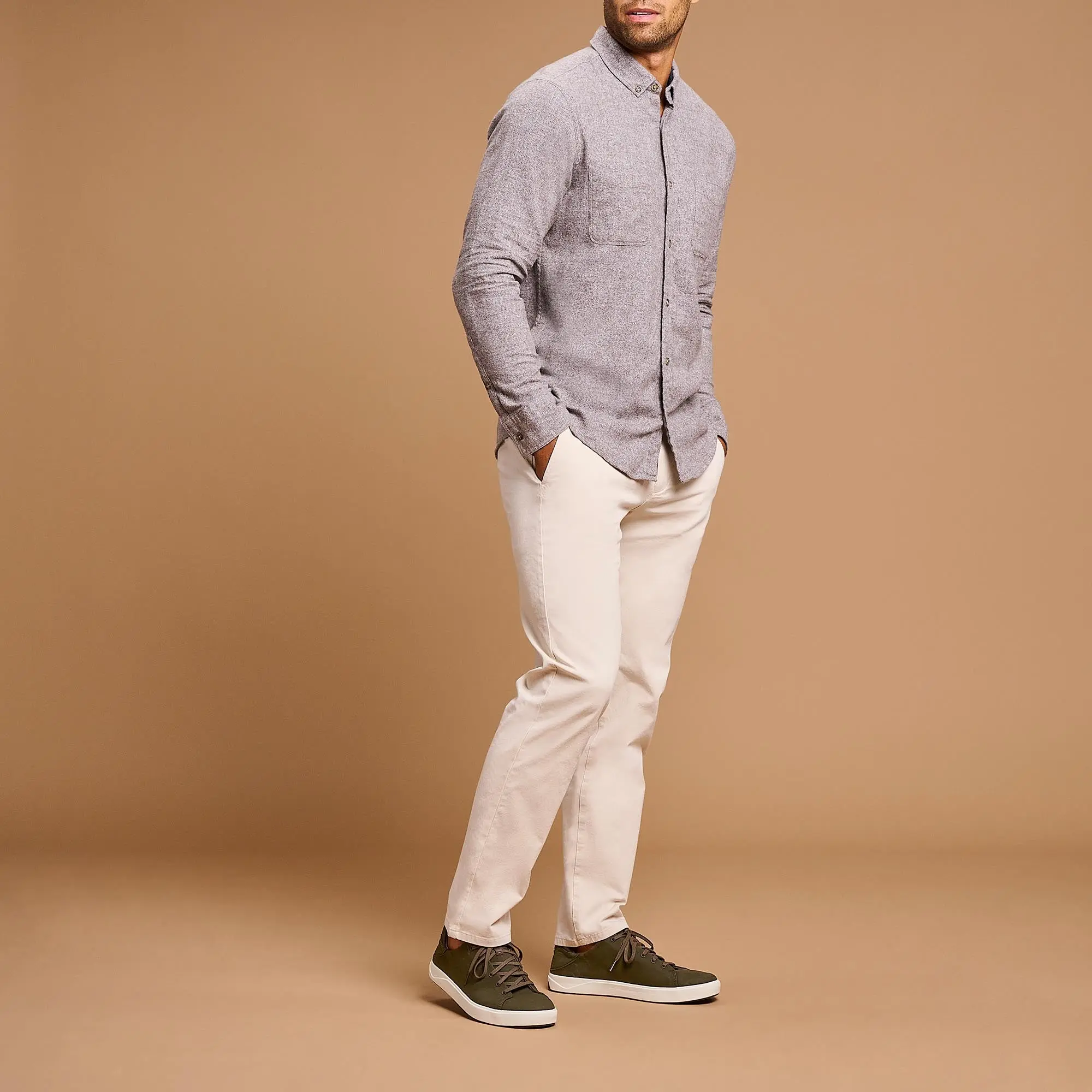 Lae'ahi L Men's Waxed Canvas Sneakers - Husk - Image 6