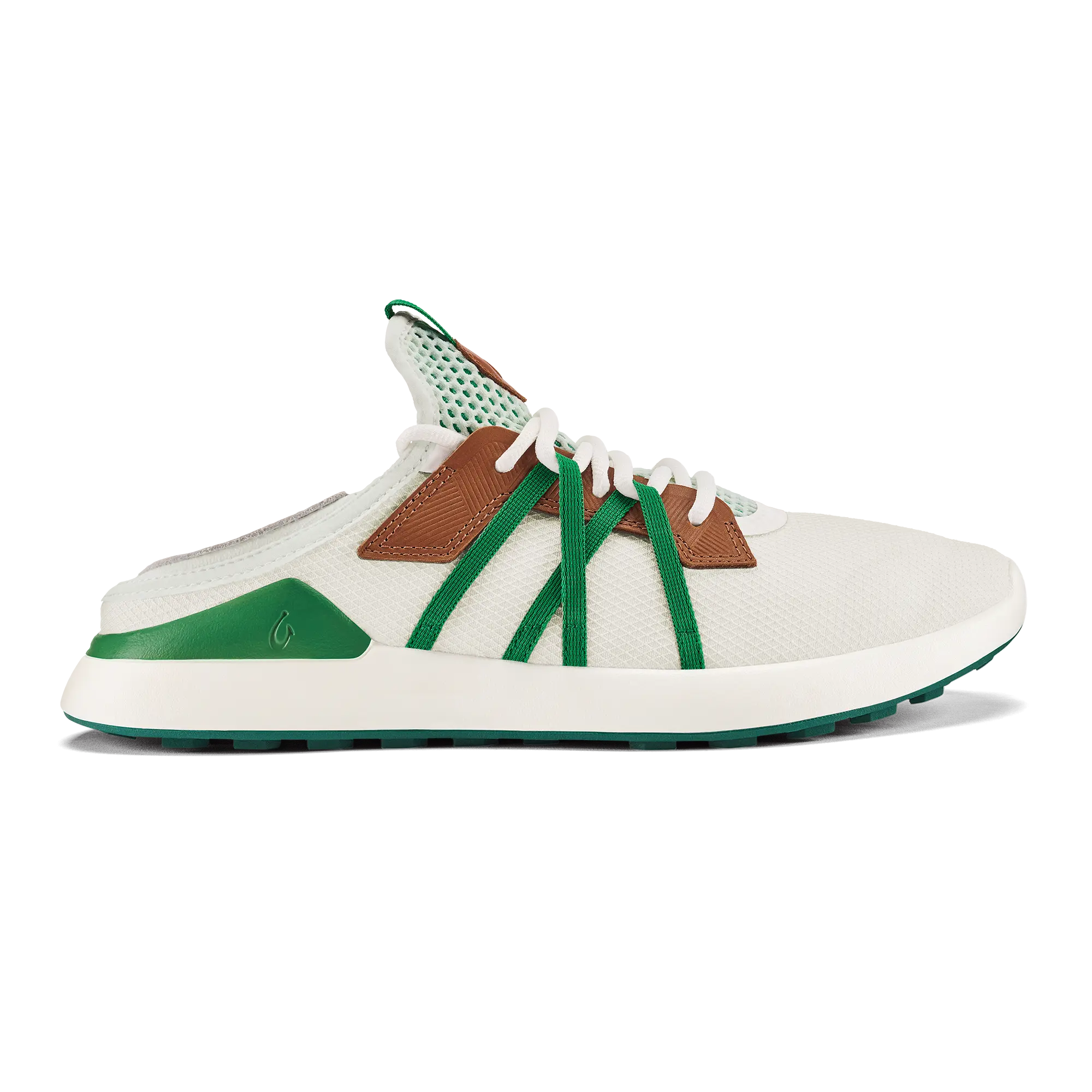 Manele Men's Breathable Golf Shoes - White / Bamboo - Image 5