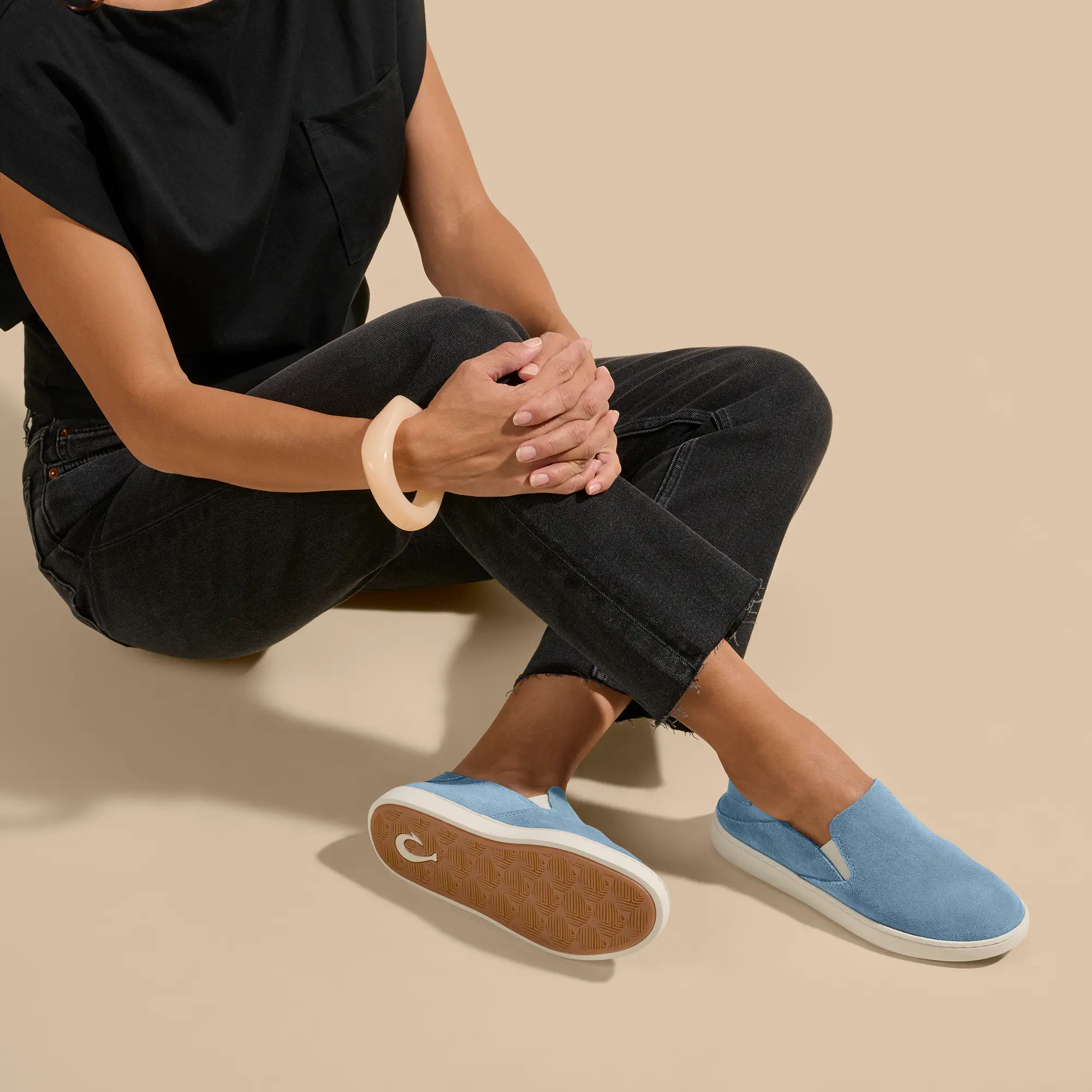 Pehuea Luxe Women's Suede Sneakers - Blissful Blue - Image 6
