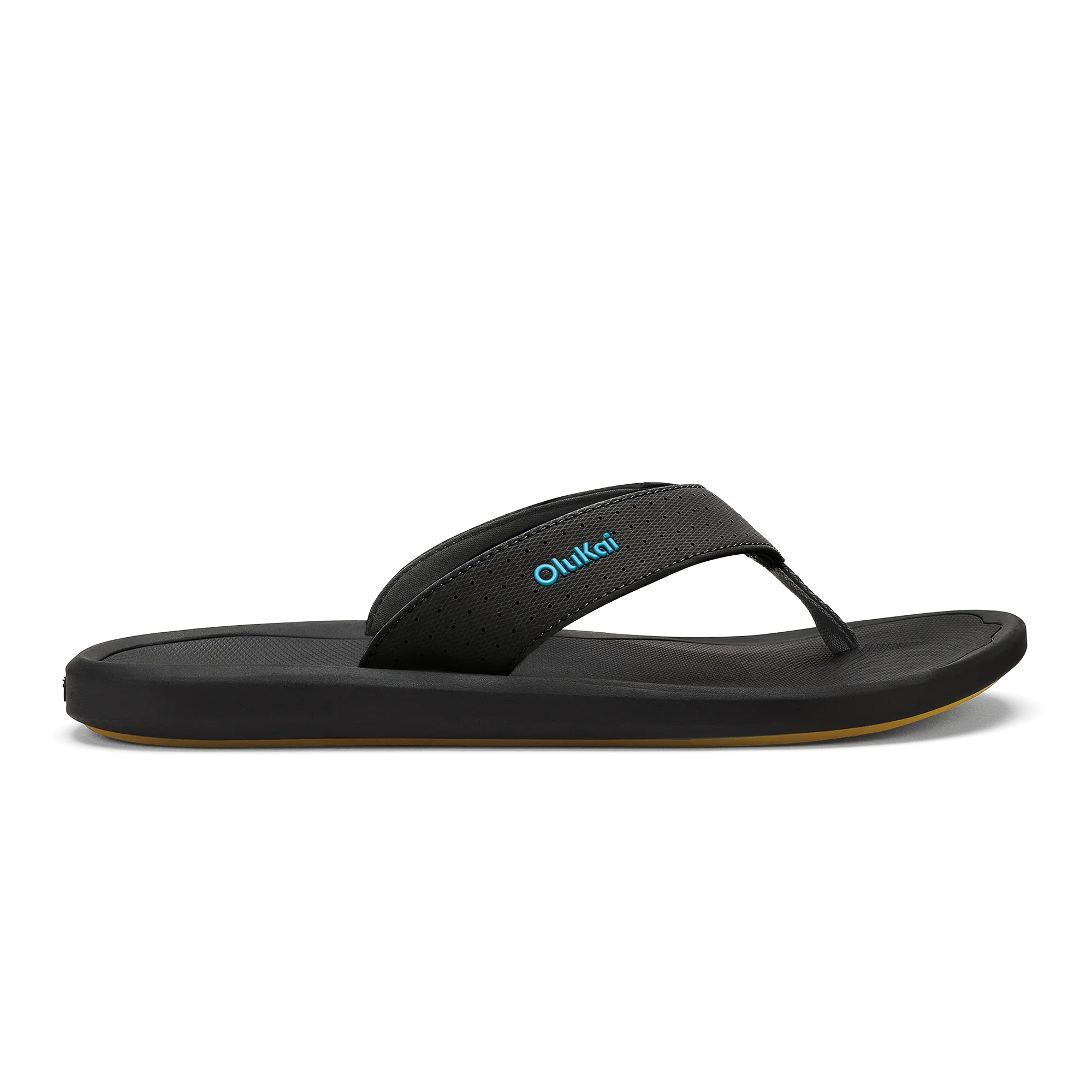 Ki'i Men's Water Ready Beach Sandals - Lava Rock / Bold Blue