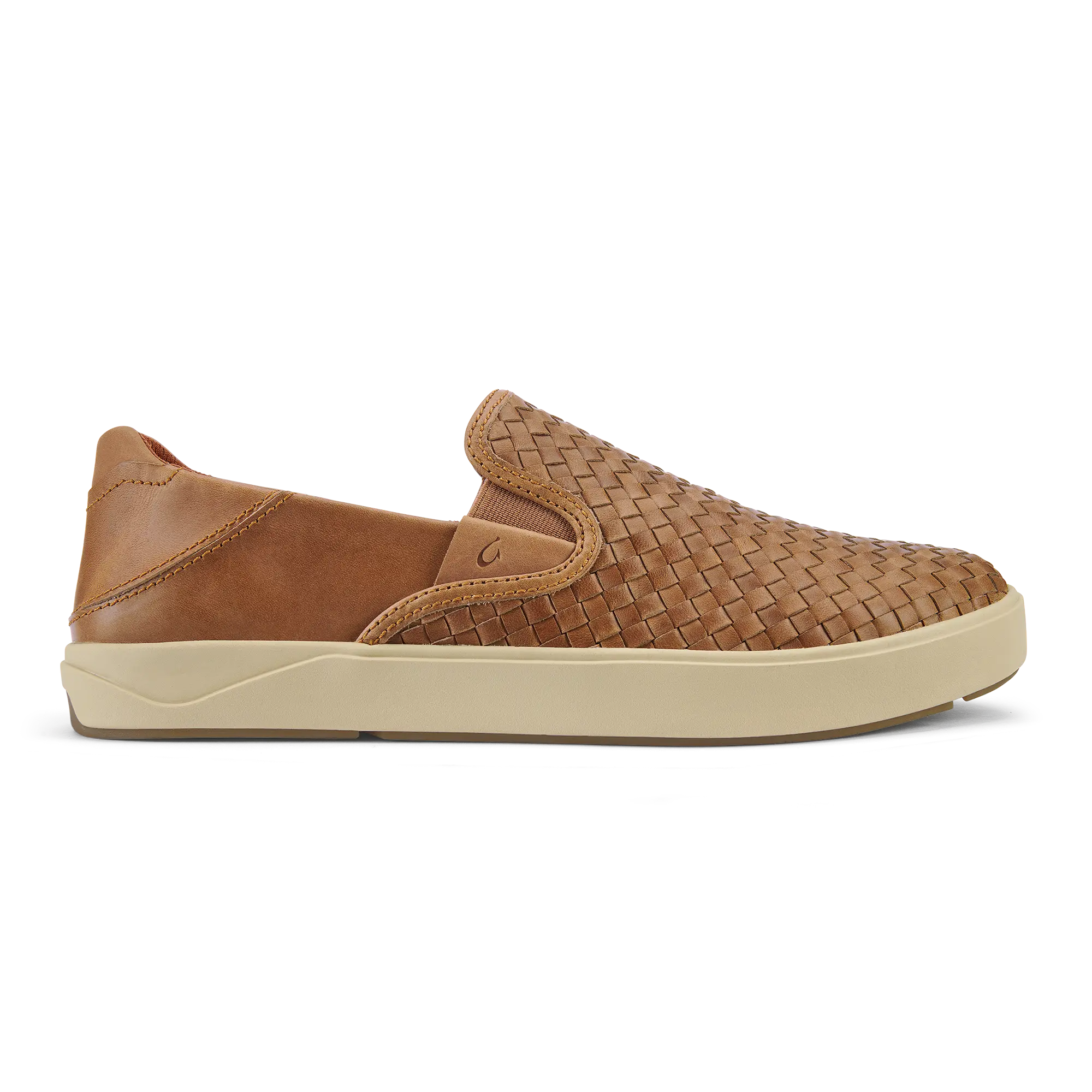 Lae'ahi Lauhala Men's Leather Slip-On Sneakers - Fox