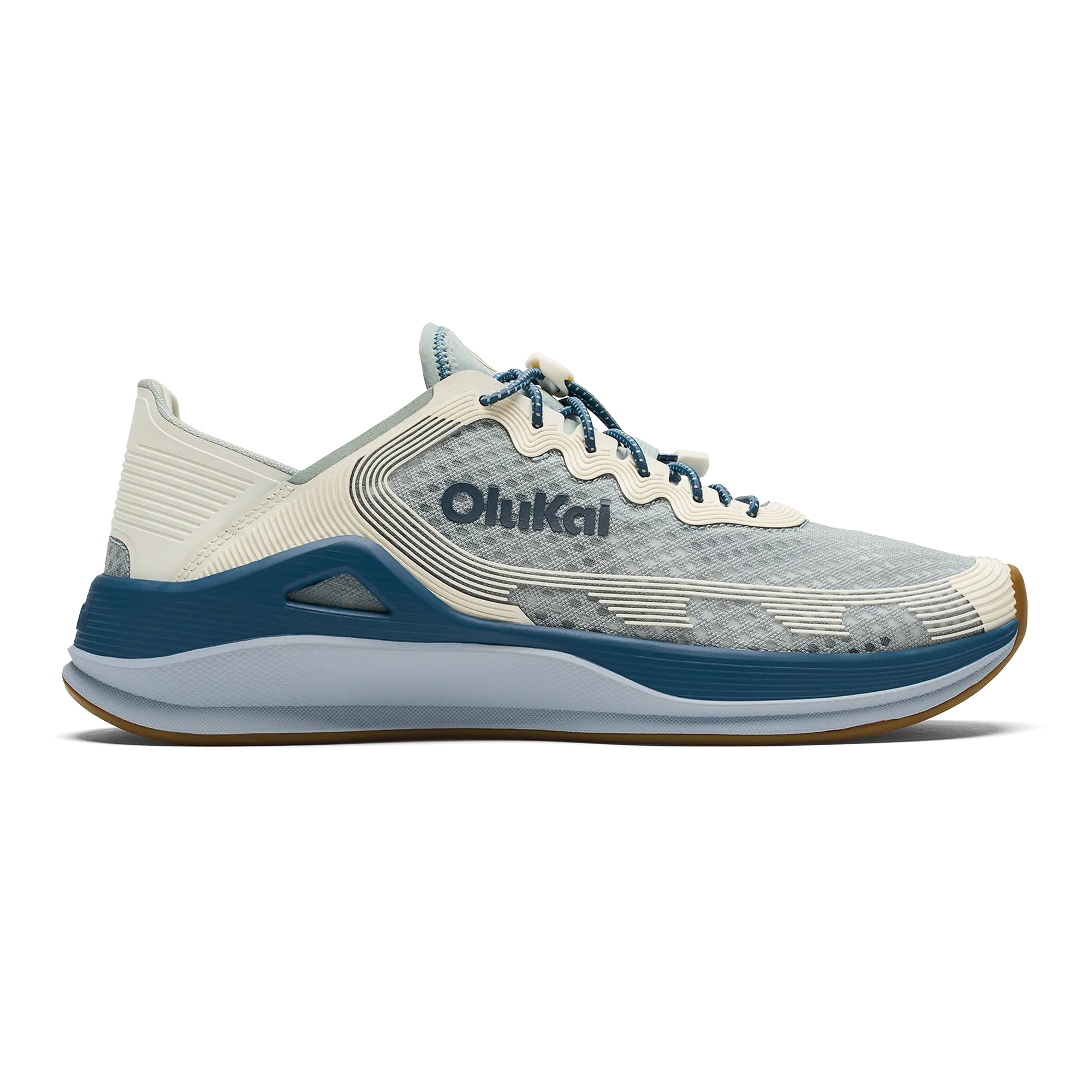 'Ahi Men's Water Boat Shoes - Blue Pearl / White Sand