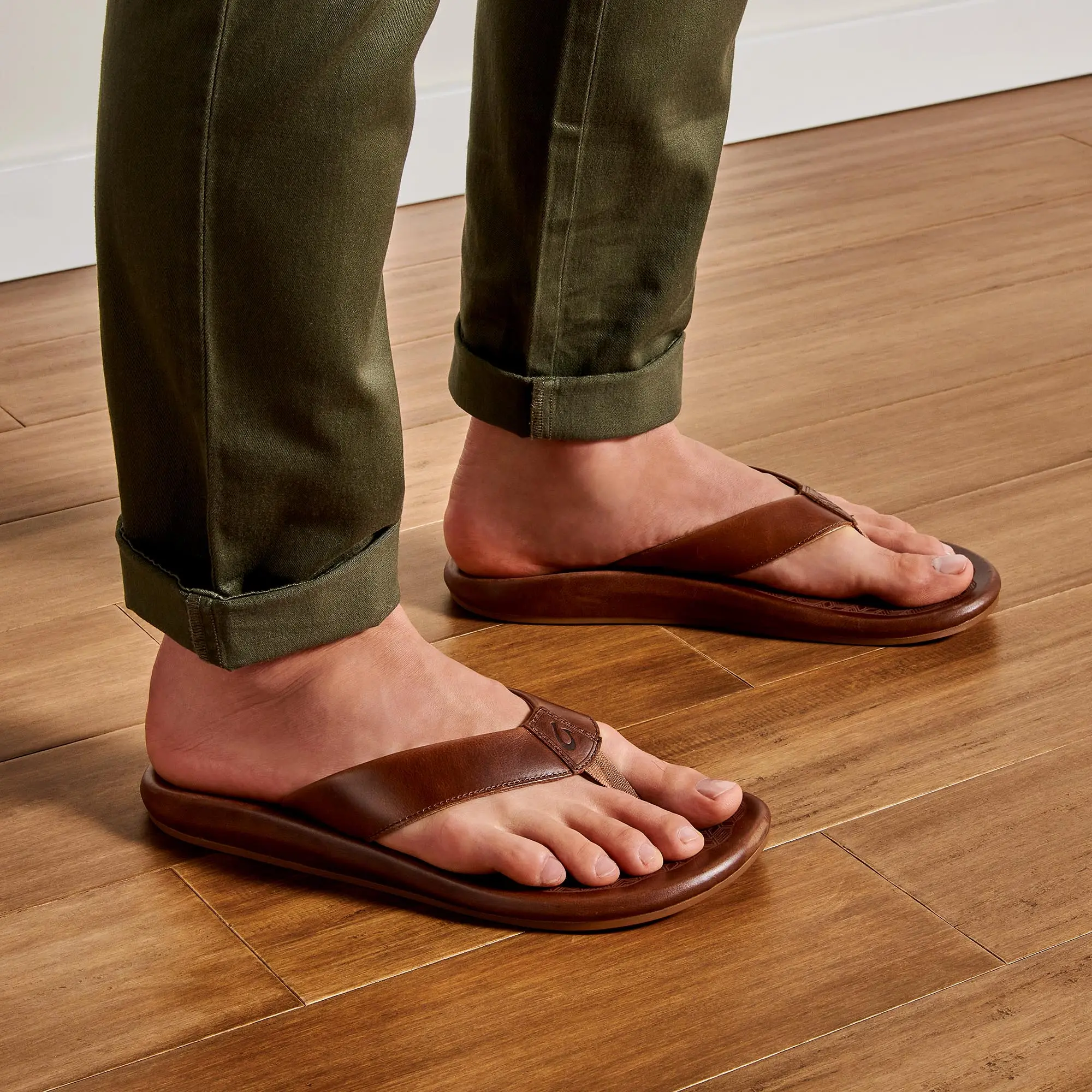 'Ilikai Men's Leather Sandals - Toffee - Image 6