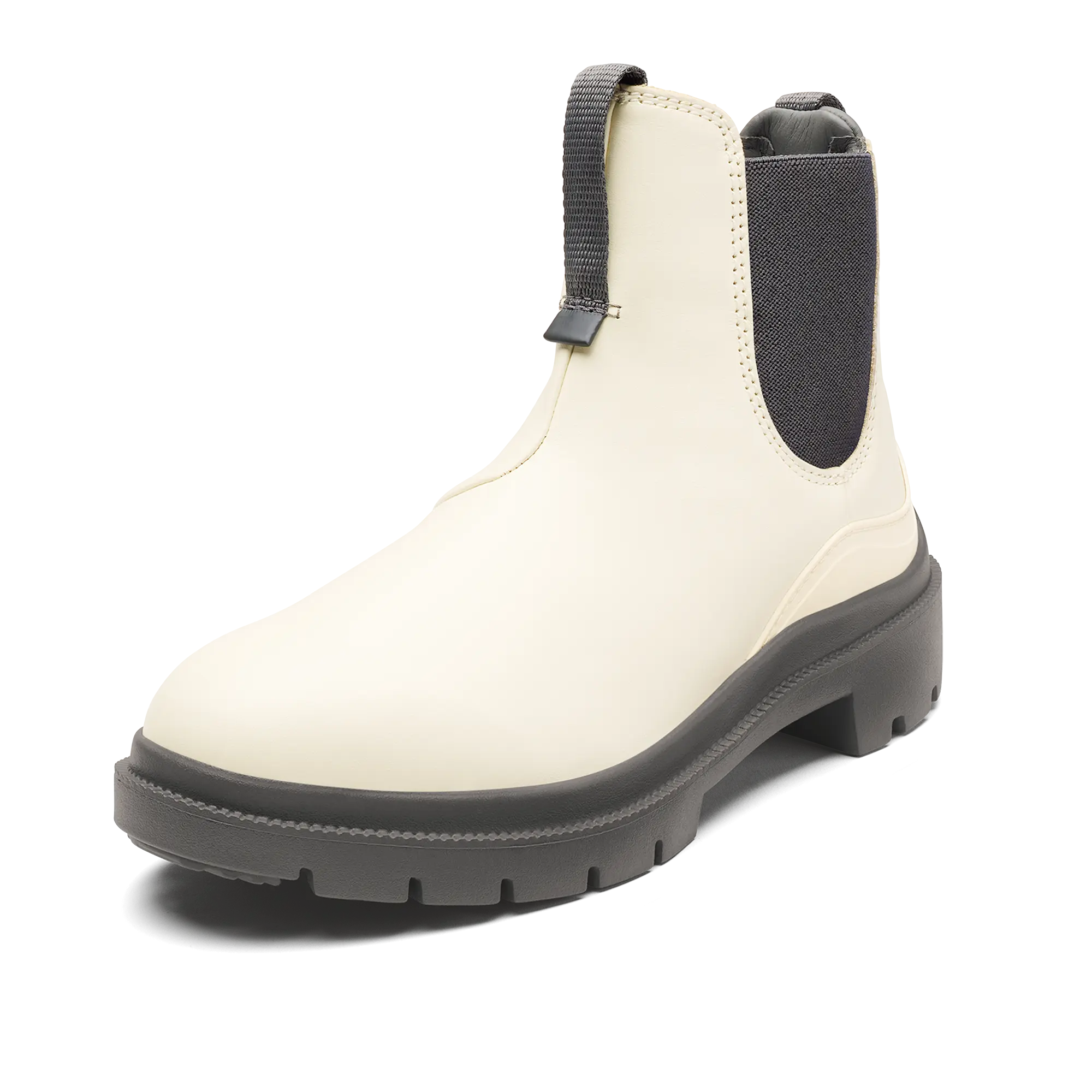 Hehi Women's Waterproof Leather Booties - White Sand / Steel - Image 3