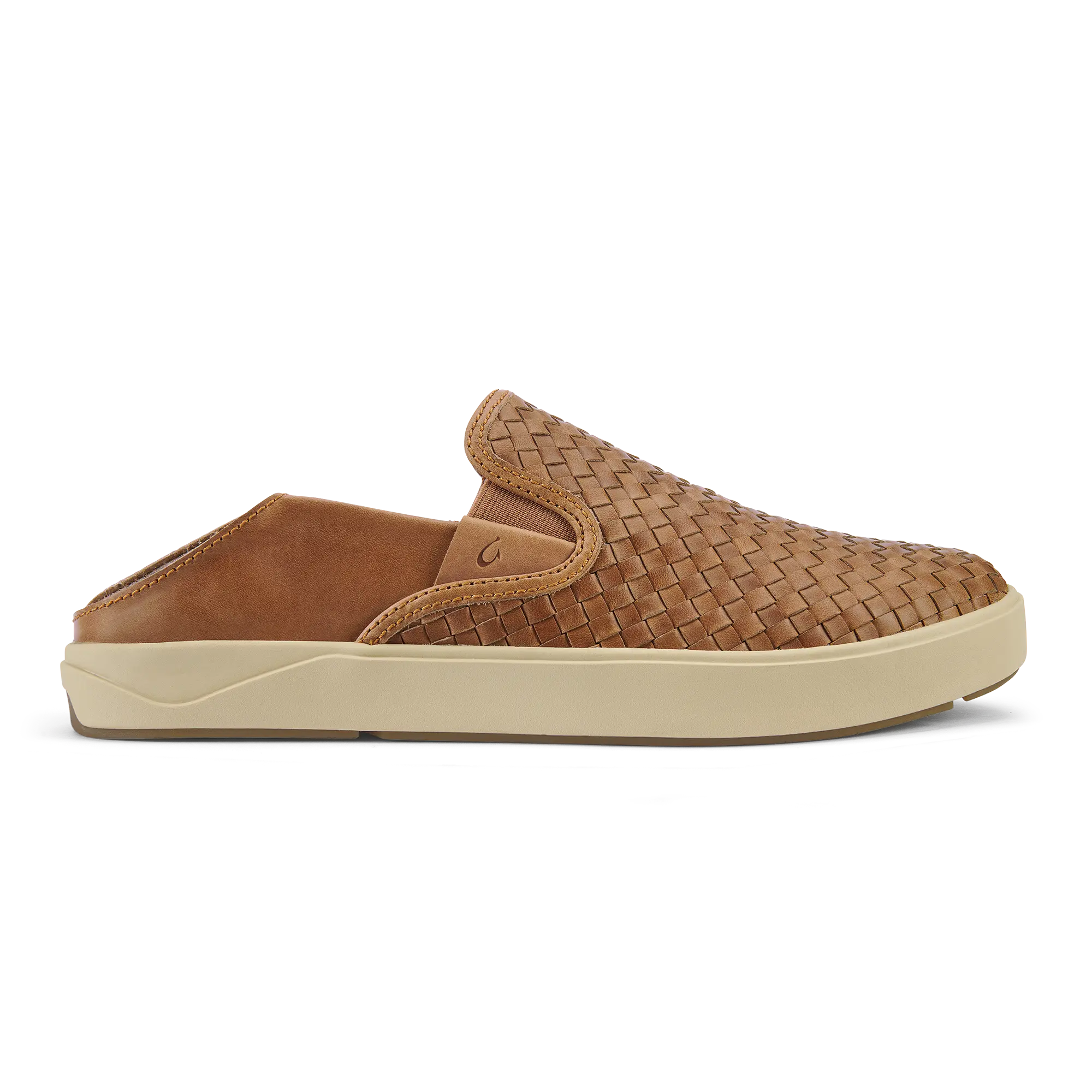 Lae'ahi Lauhala Men's Leather Slip-On Sneakers - Fox - Image 4